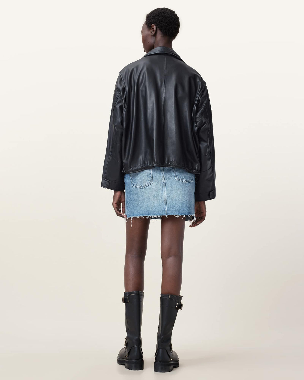 Aki Crossover Skirt Light Indigo