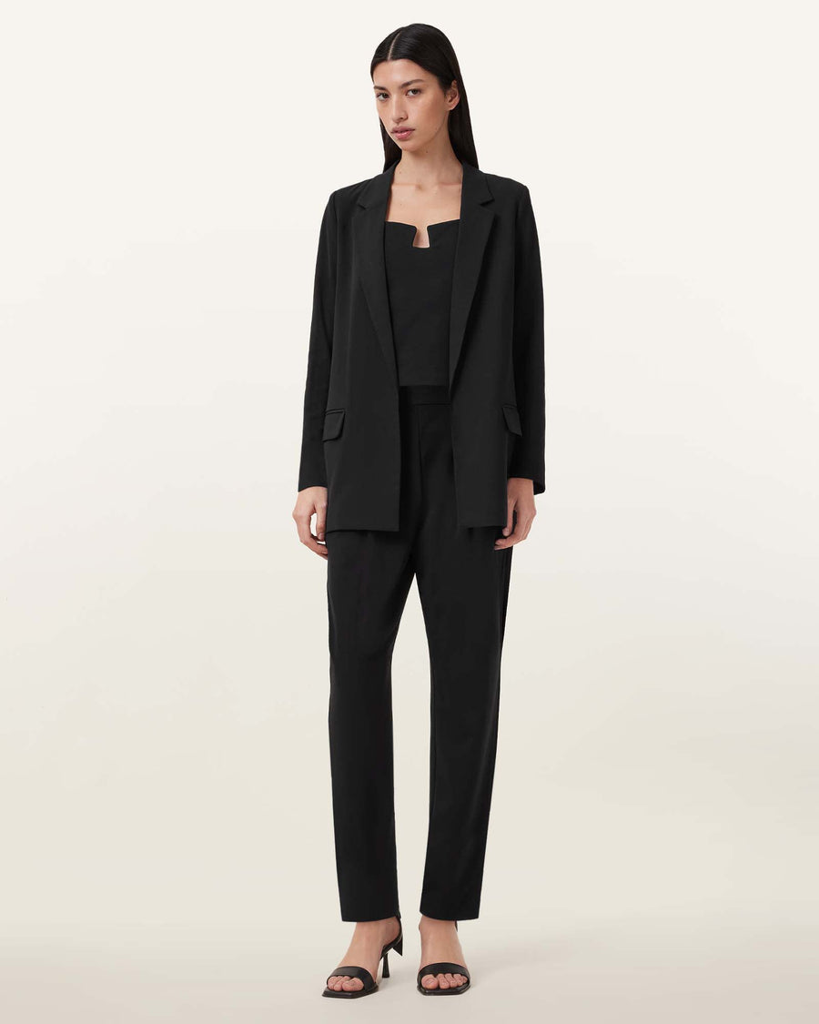 Aleida Lightweight Tri Blazer Black