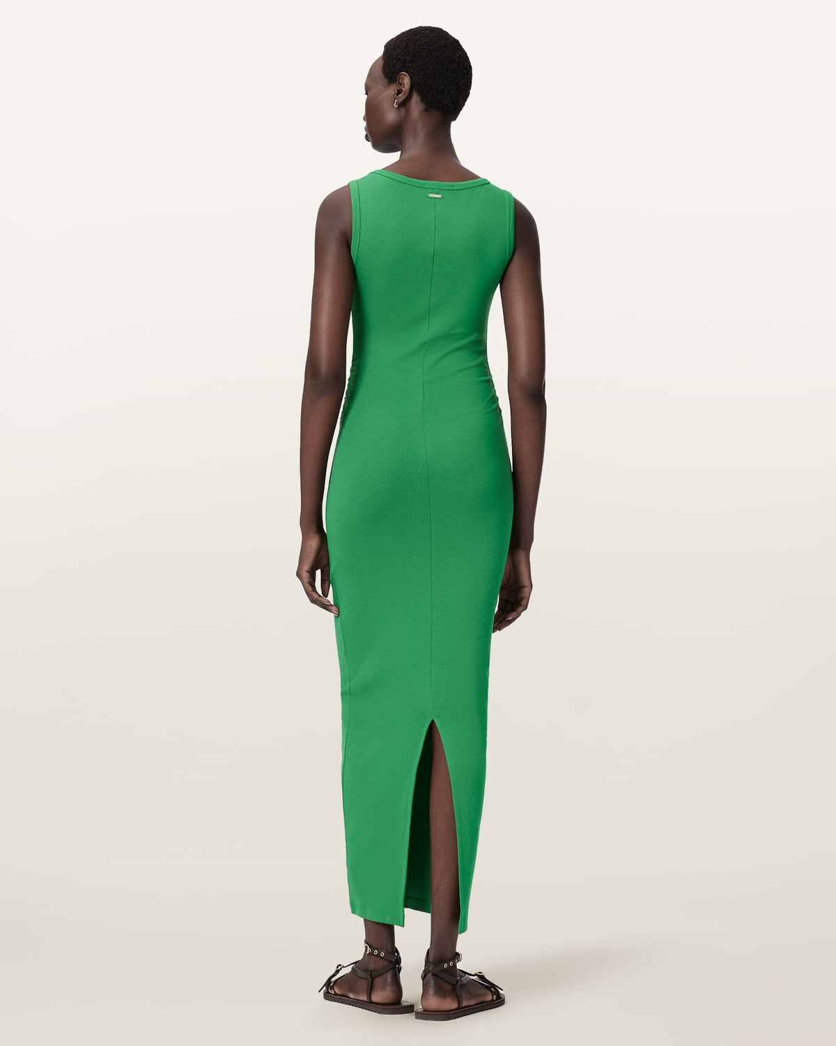 Katarina Boat-Neck Slim-Fit Maxi Dress APPLE GREEN