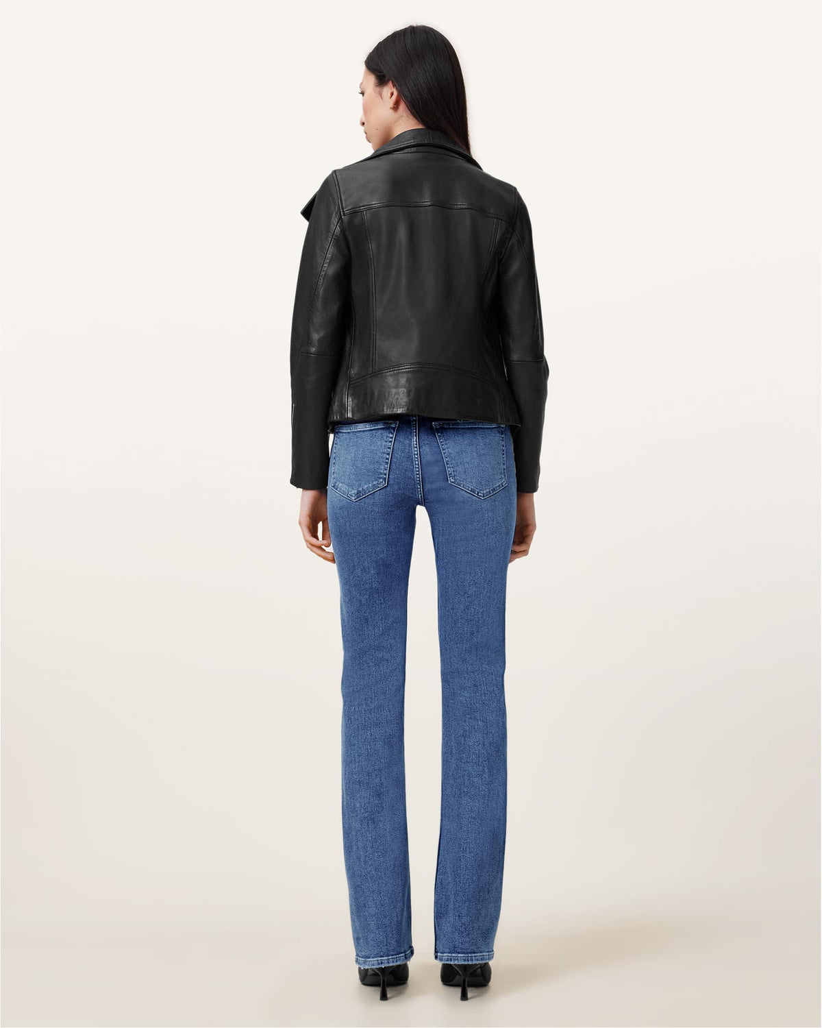 Haldan Slim Bootcut Denim Jeans Mid Indigo