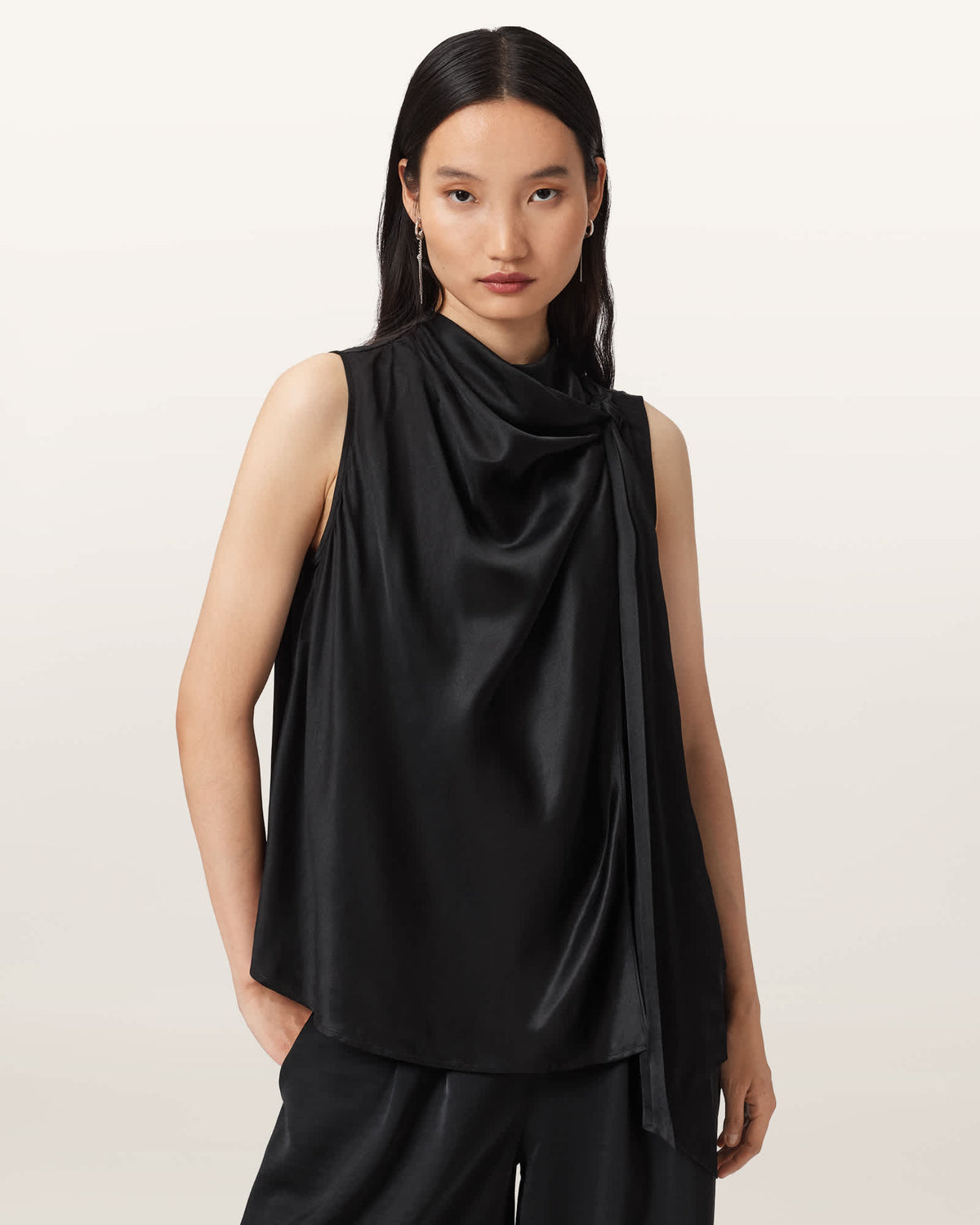 Herela Silk Blend Shirt Black