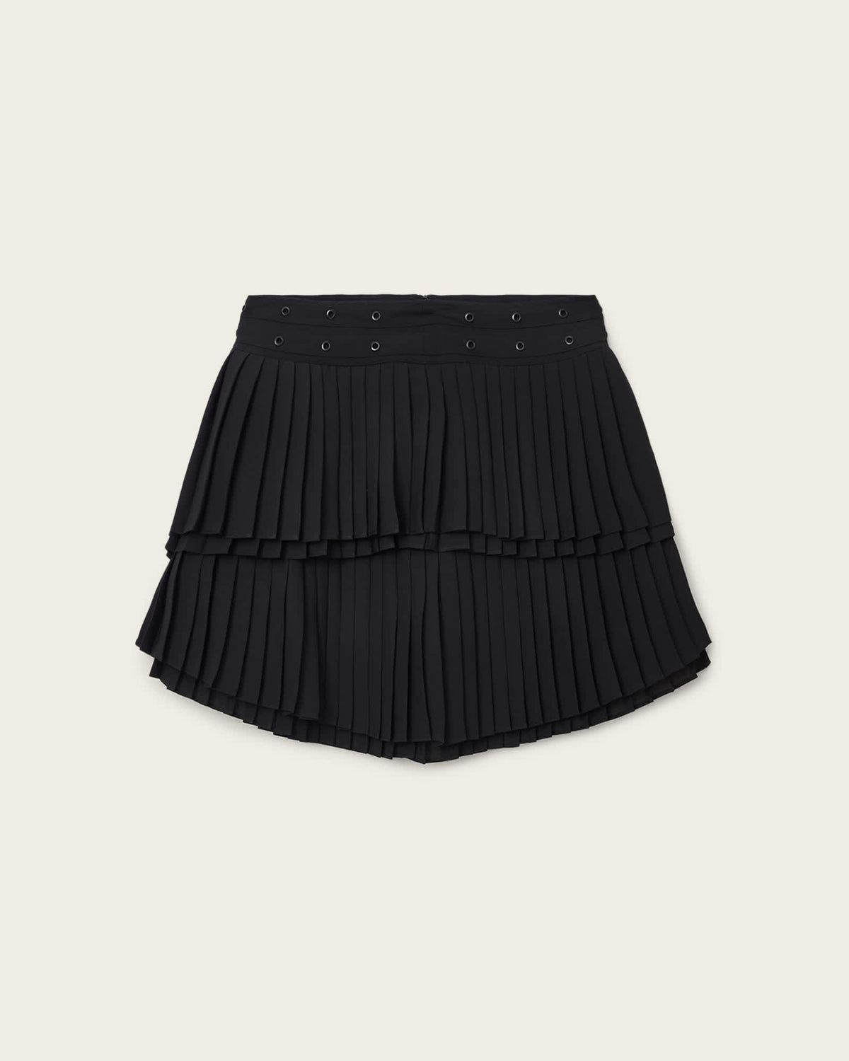 Oona Pleated Mini Skirt Black