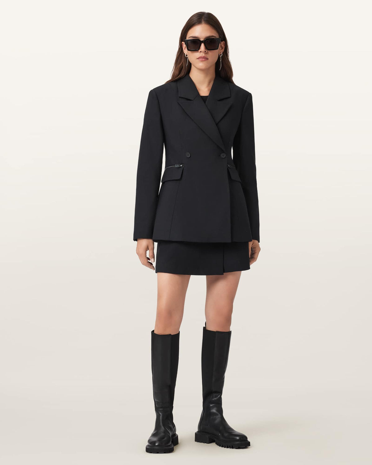 Mimmie Asymmetric Skort Black