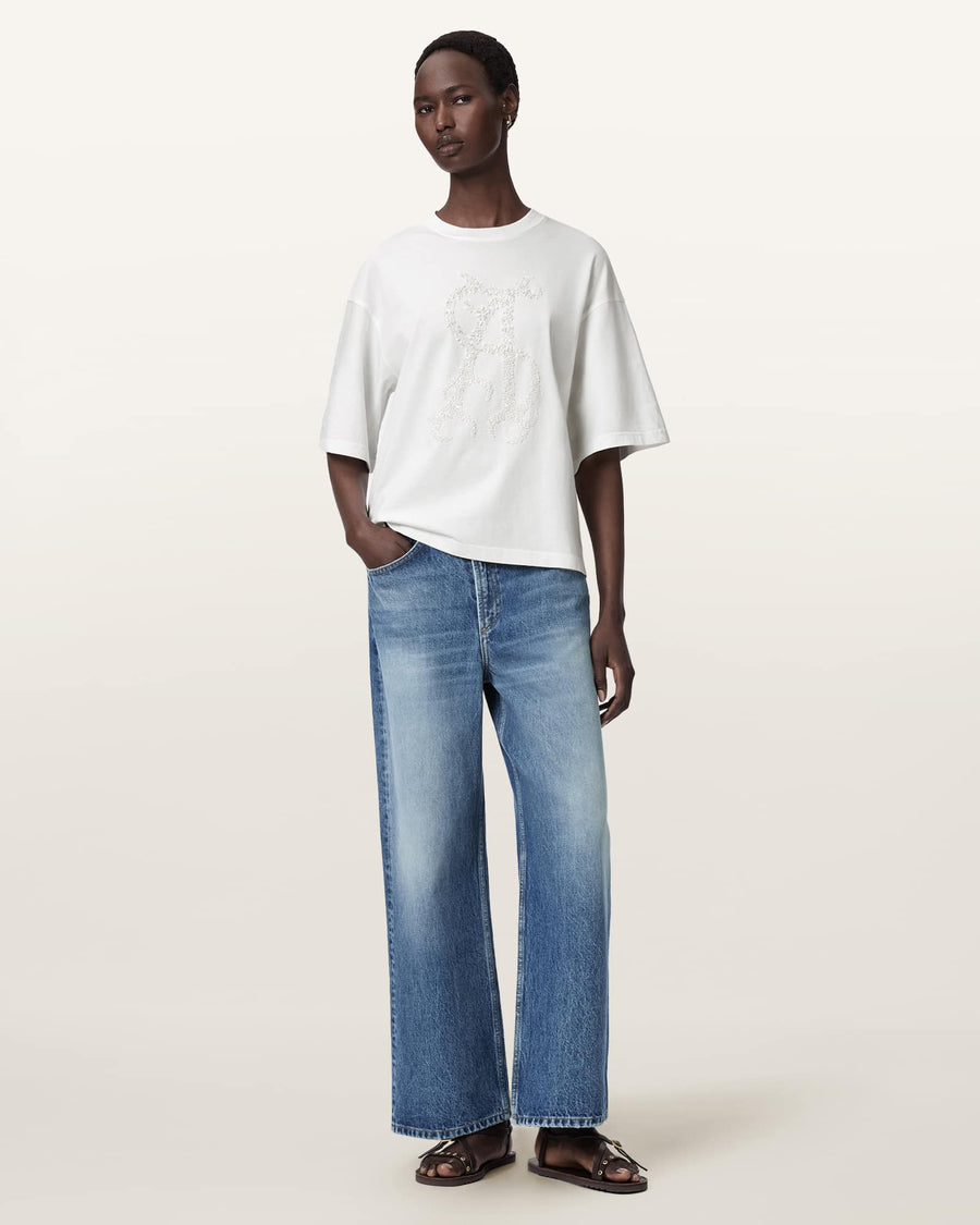 Reflex Amelie Embellished T-Shirt Optic White