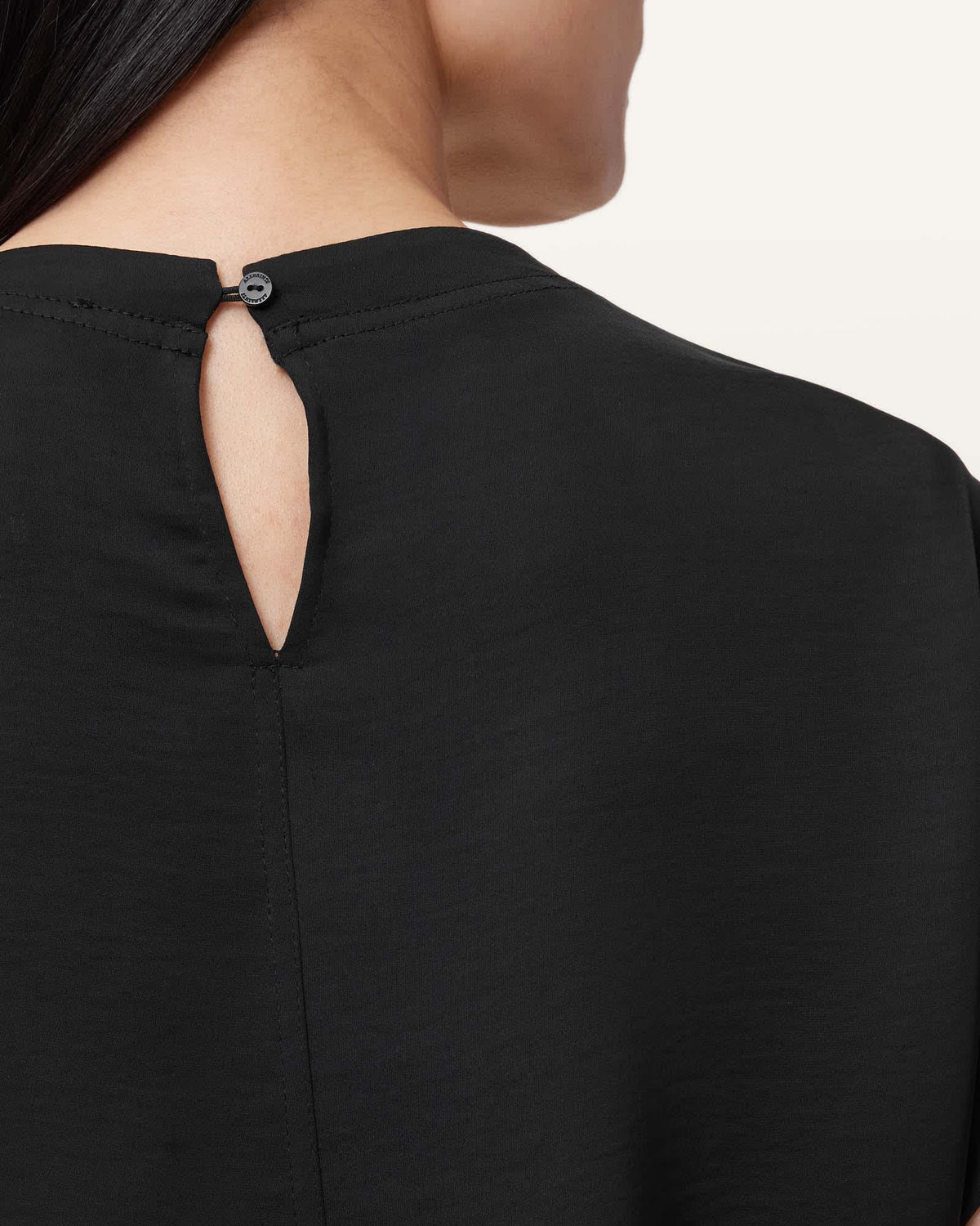 Riko Wrap Mini Dress Black