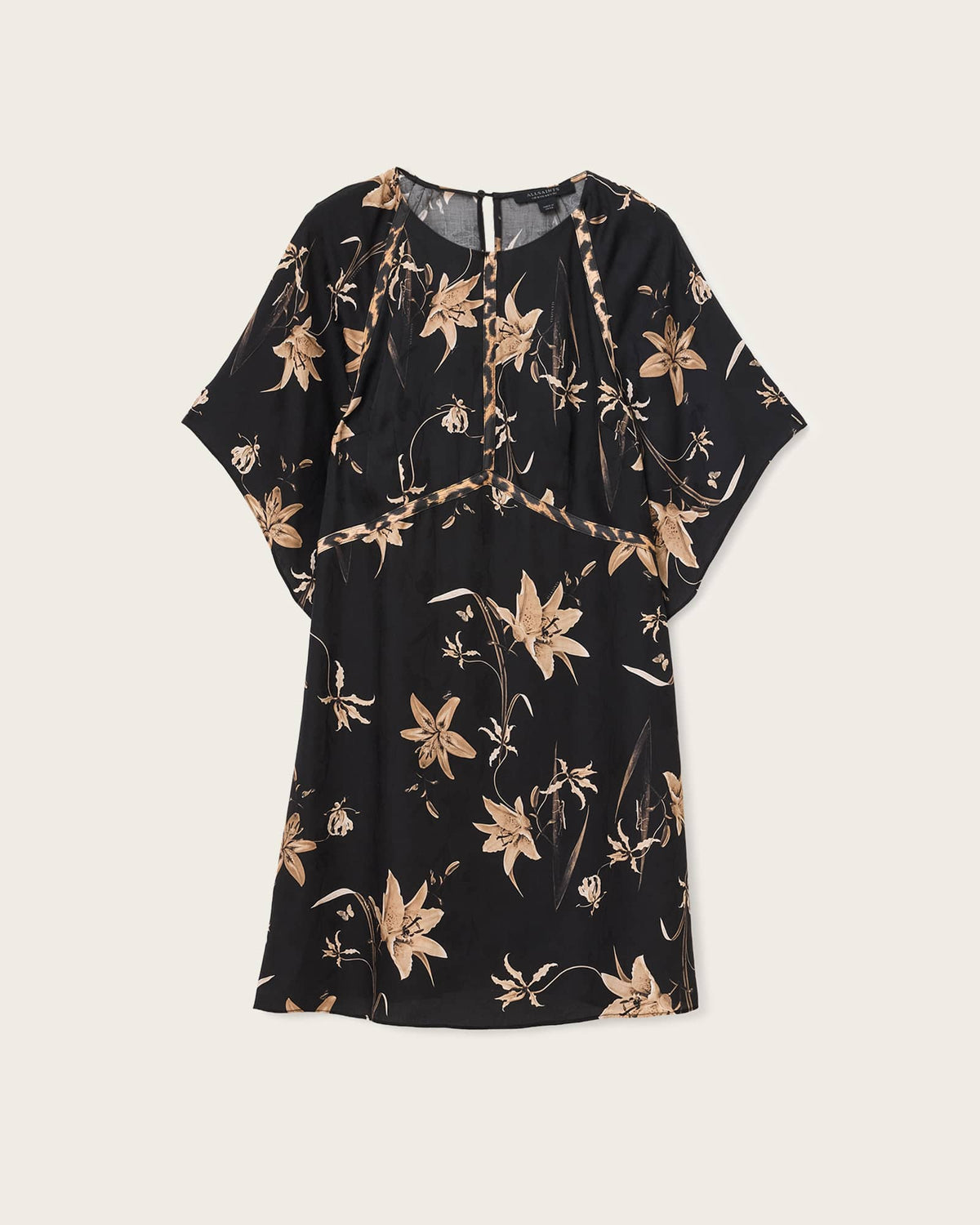 Xena Floral Print Mini Dress PETRA SEPIA BROWN