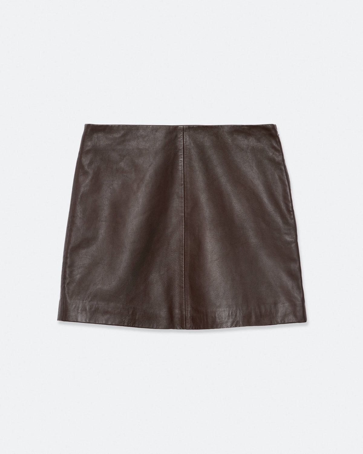 Renai Leather Mini Skirt OXBLOOD RED
