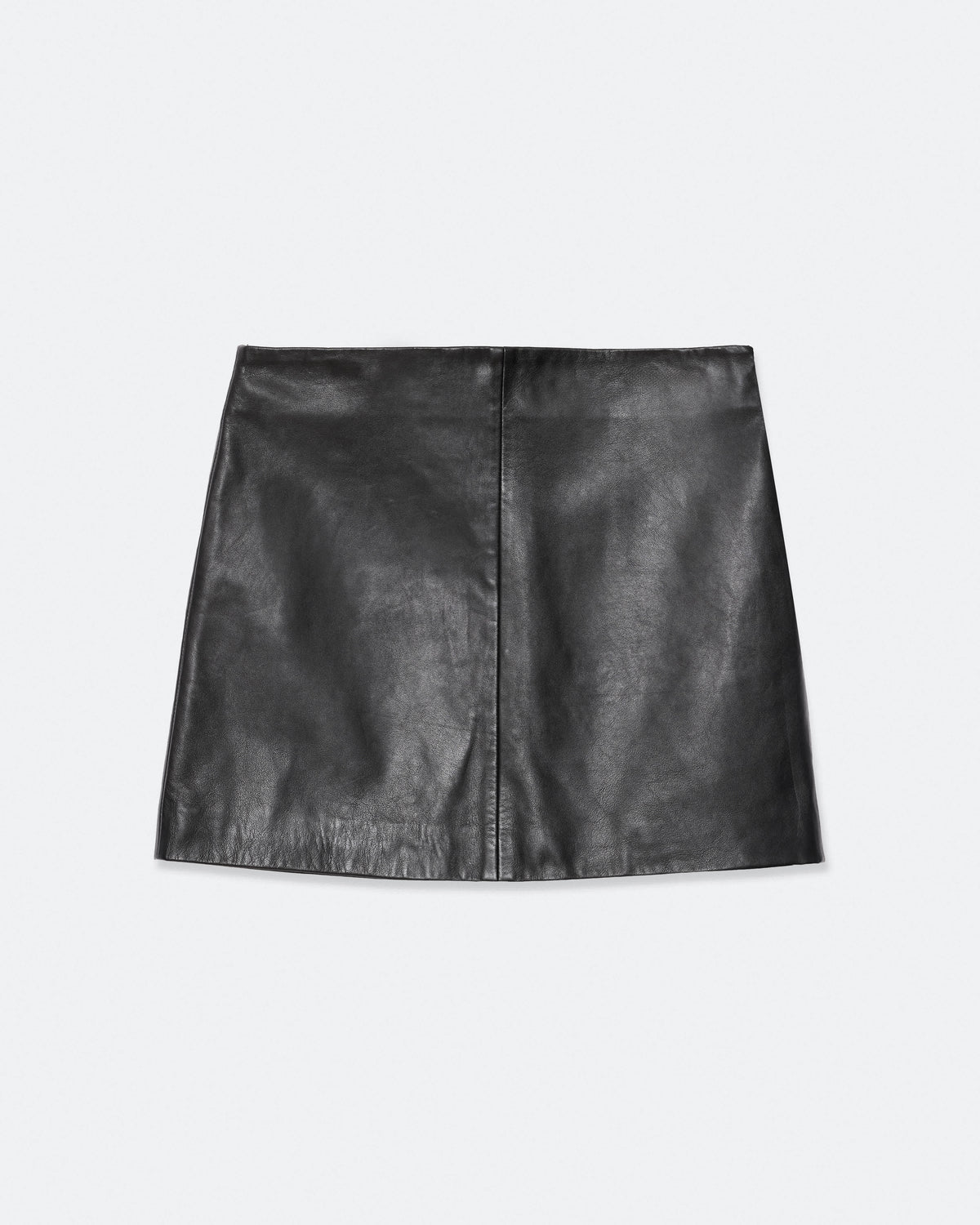 Renai Leather Mini Skirt Black