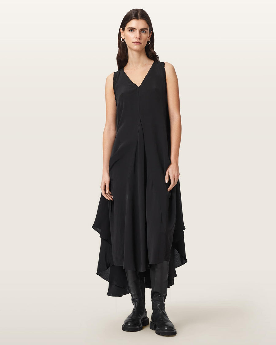 Sybil Sleeveless Midi Dress Black