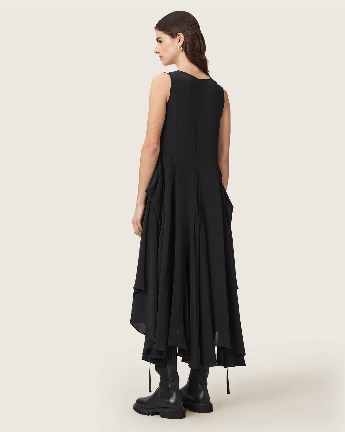 Sybil Sleeveless Midi Dress Black
