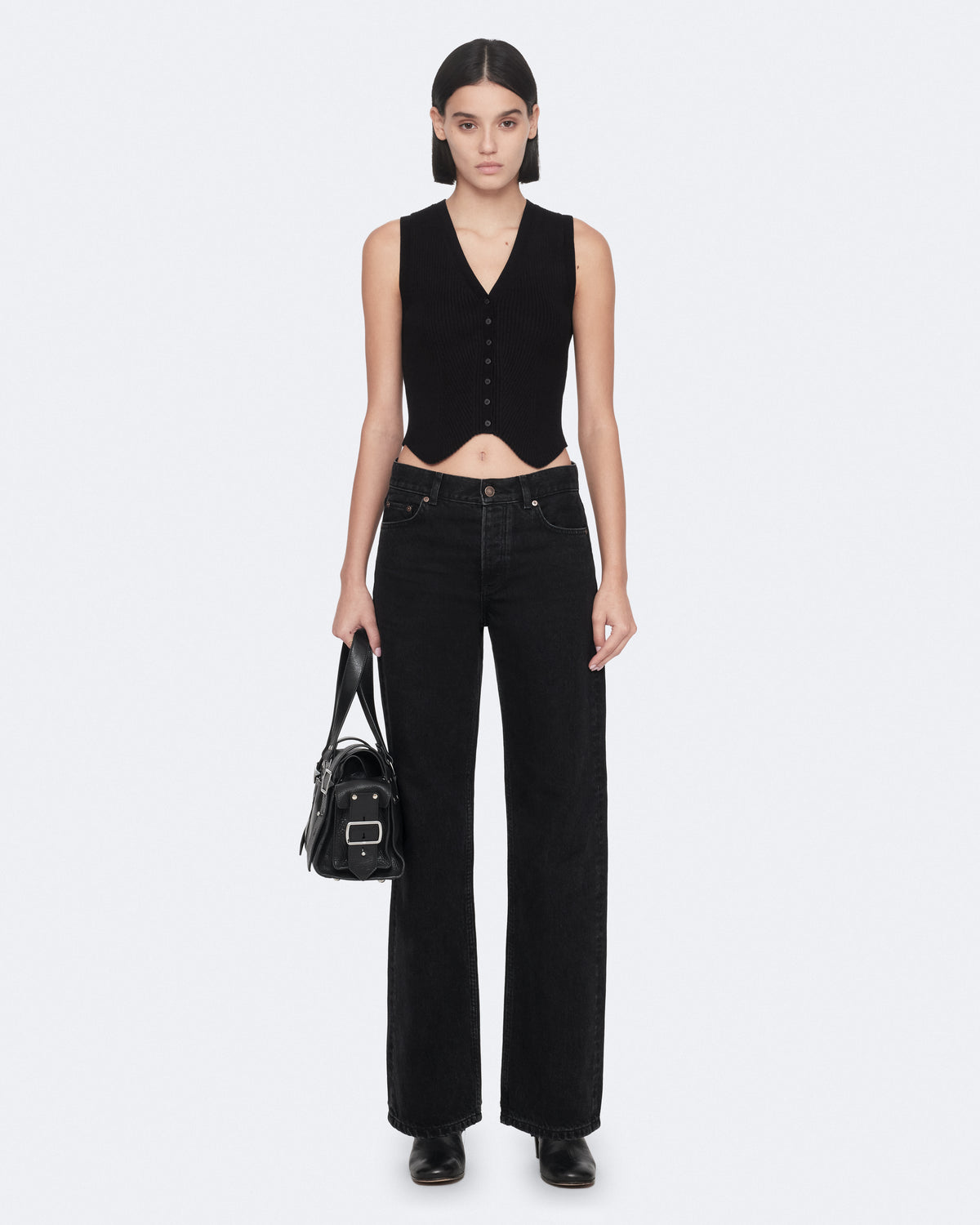 Cruz Ribbed Knitted Waistcoat
