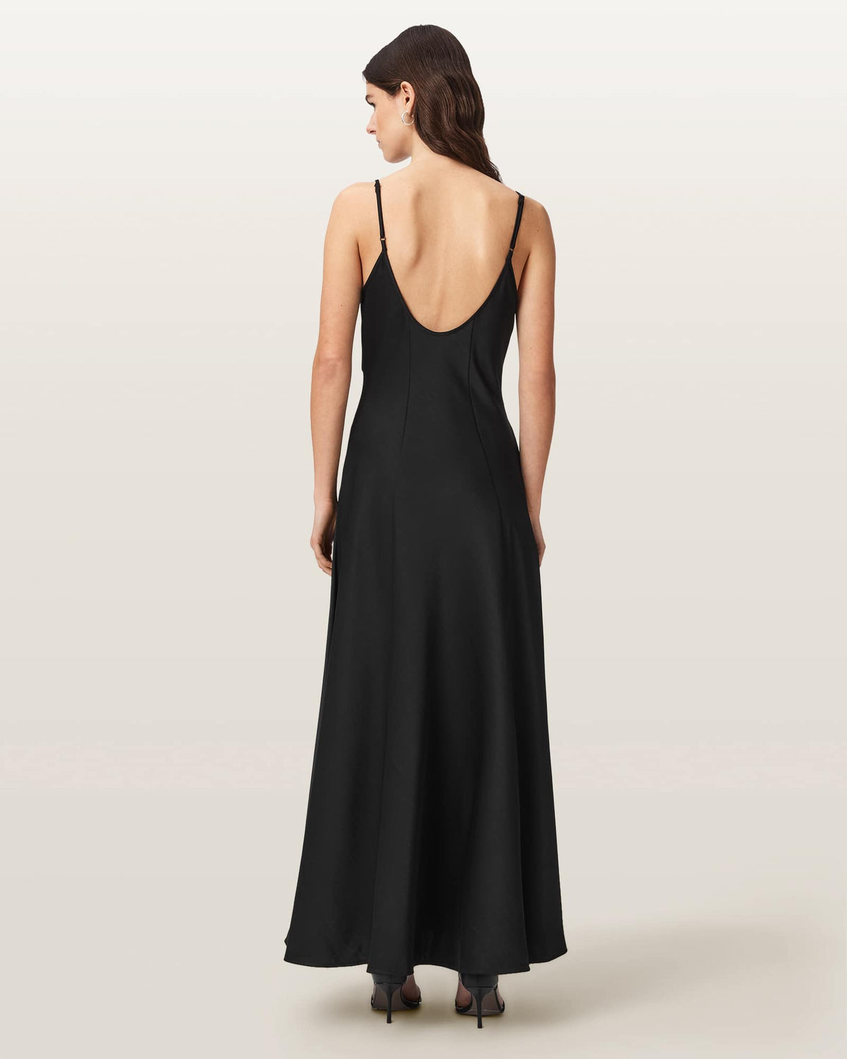 Irina Maxi Slip Dress Black