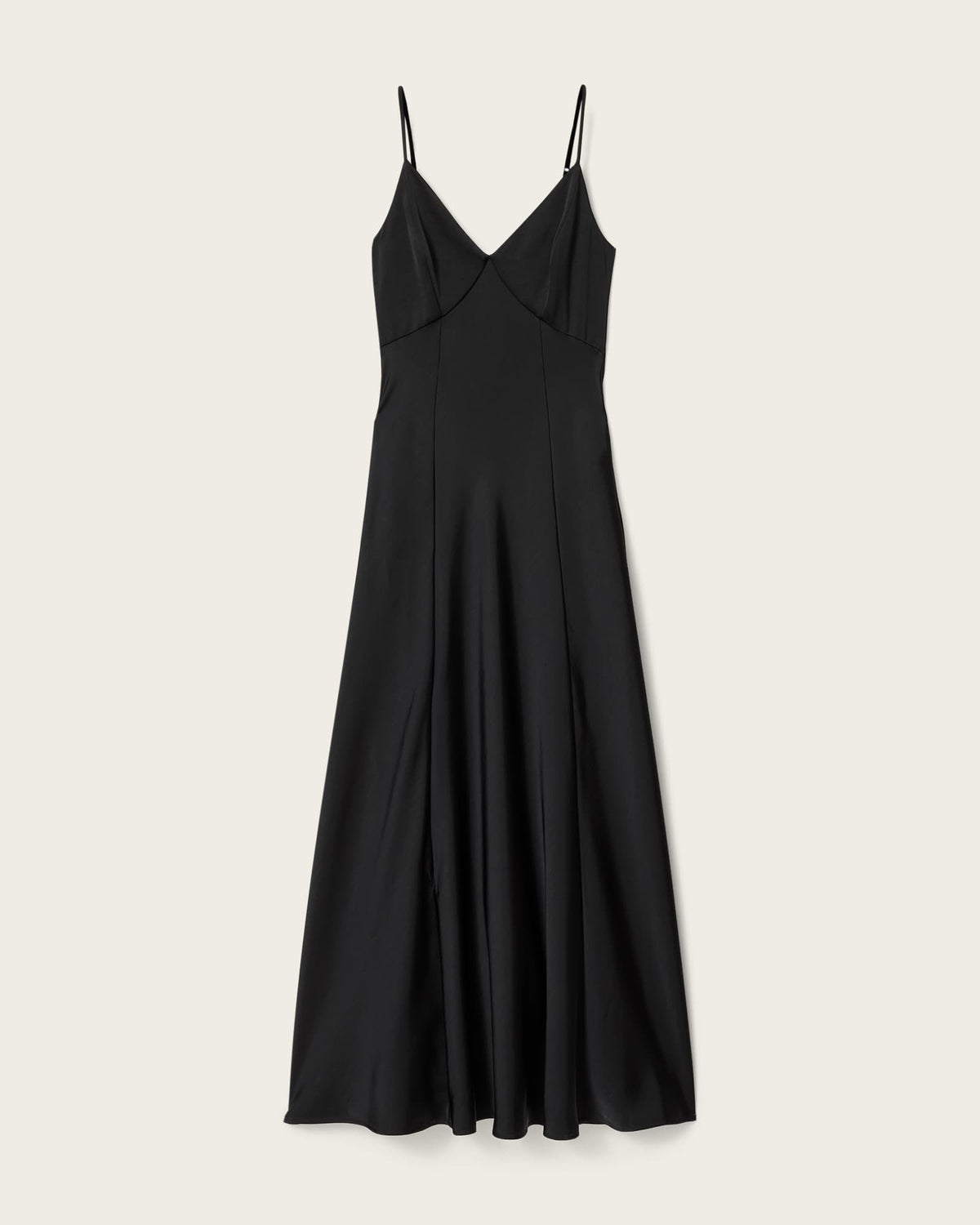 Irina Maxi Slip Dress Black