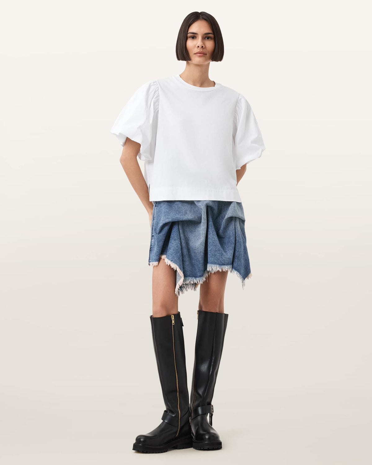 Crissy Denim Mini Skirt Vintage Indigo