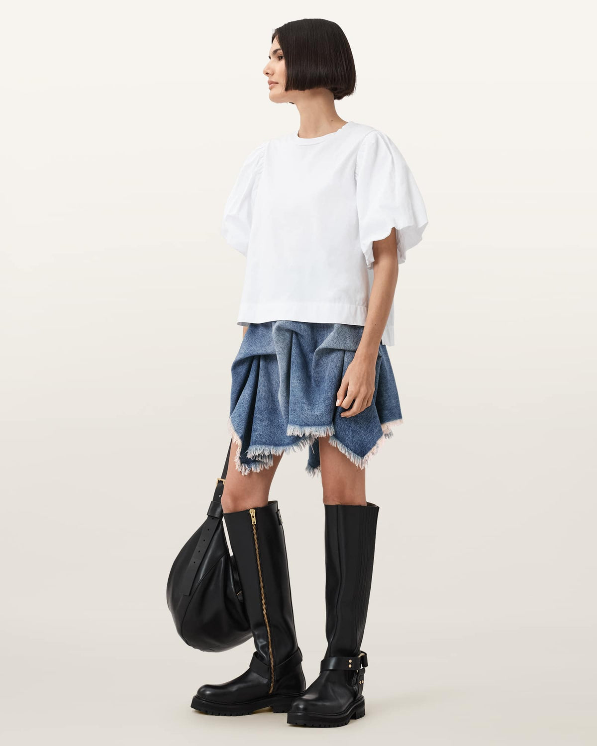 Crissy Denim Mini Skirt Vintage Indigo