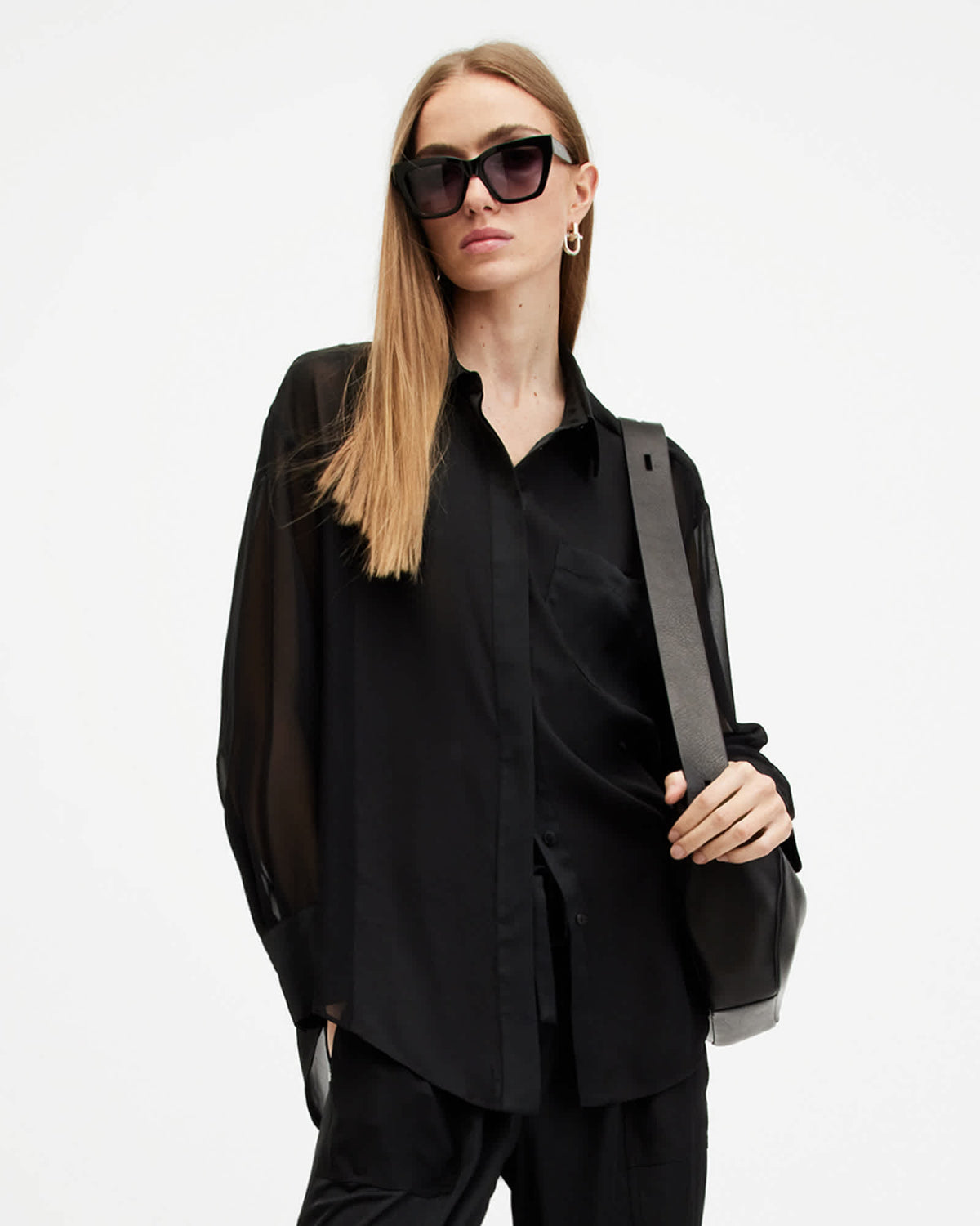Jody Panelled Co-ord Set Black