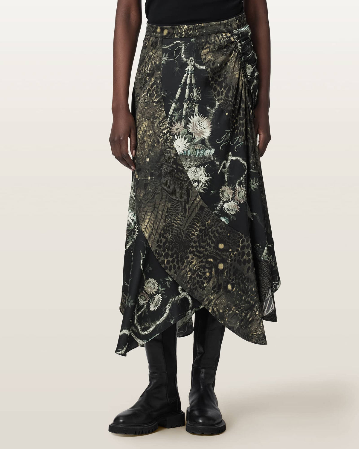 Arleen Panelled Maxi Skirt TARAVAO SOFT GREEN