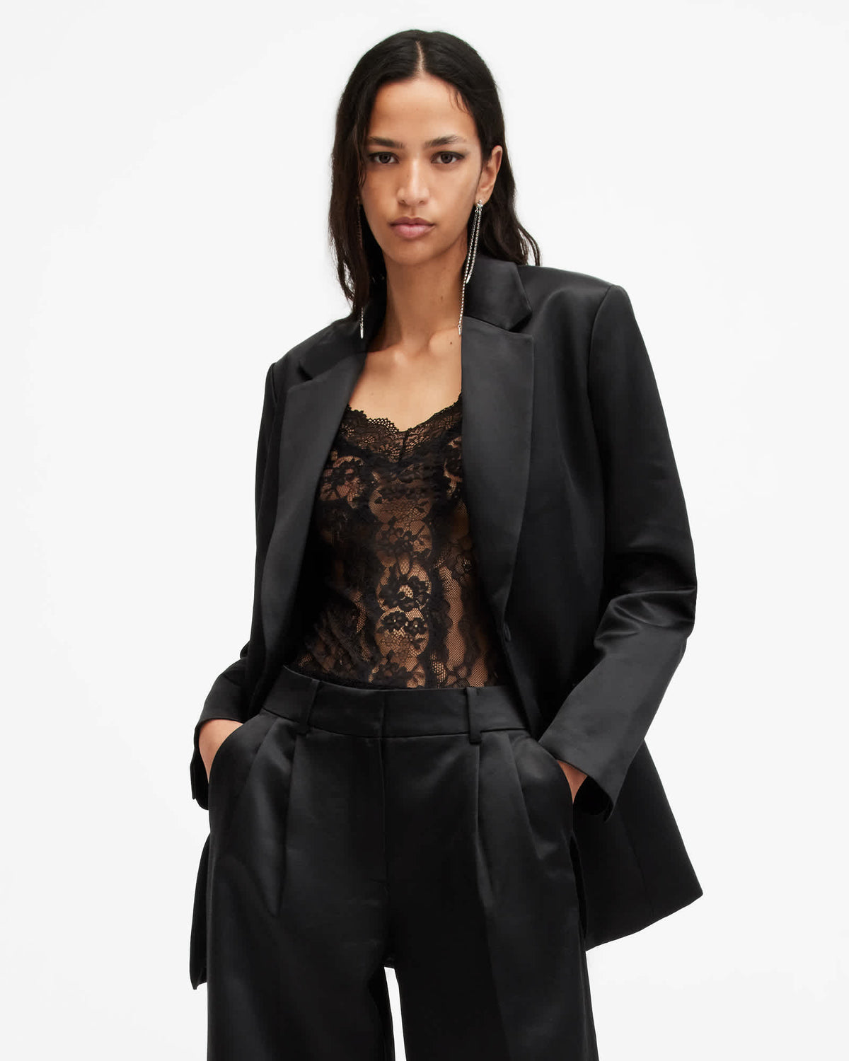 Sae Relaxed Fit Blazer Black