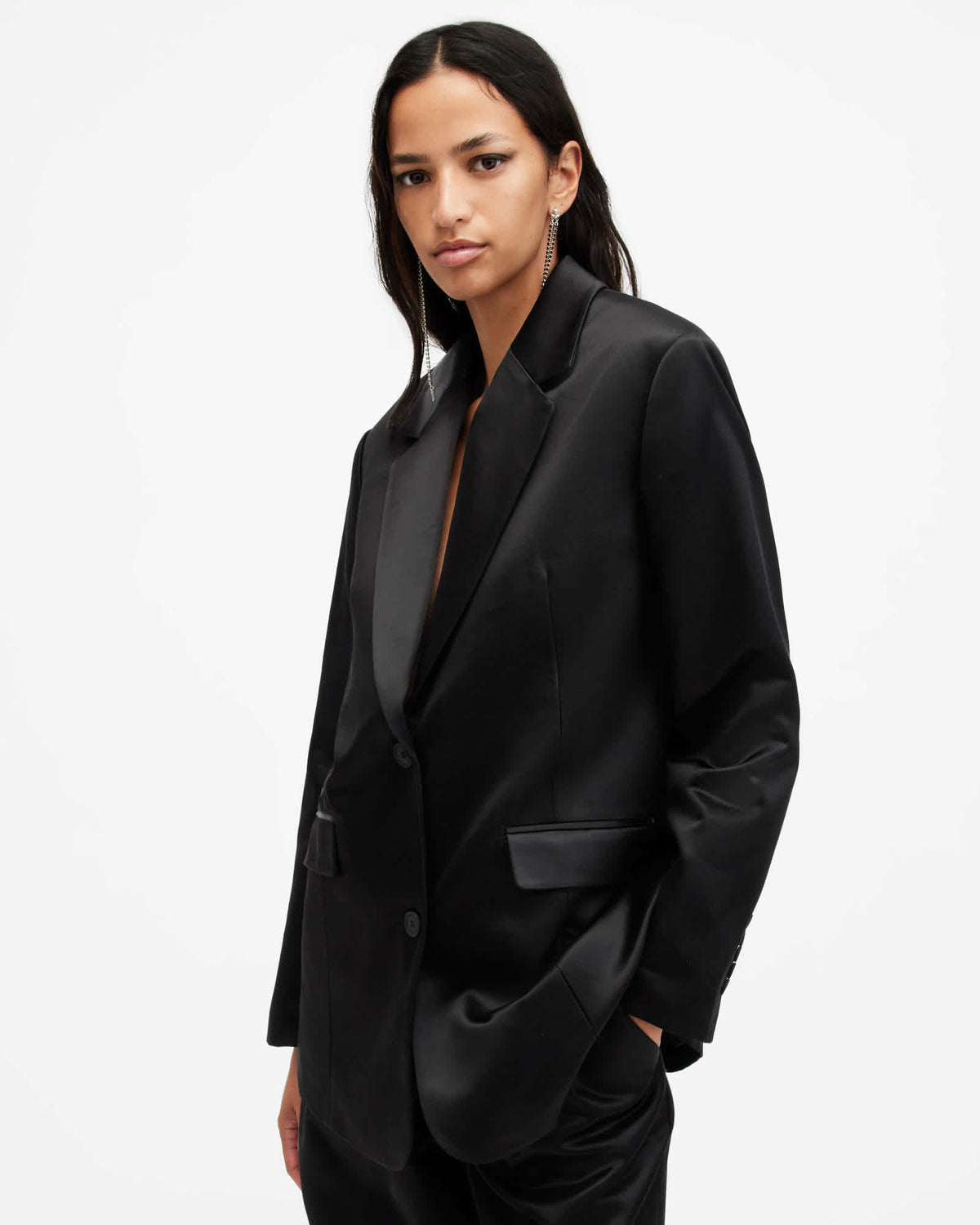 Sae Relaxed Fit Blazer Black