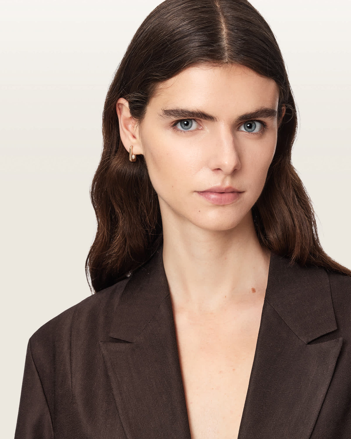 Charley Oversized Single Breasted Blazer Bitter Brown