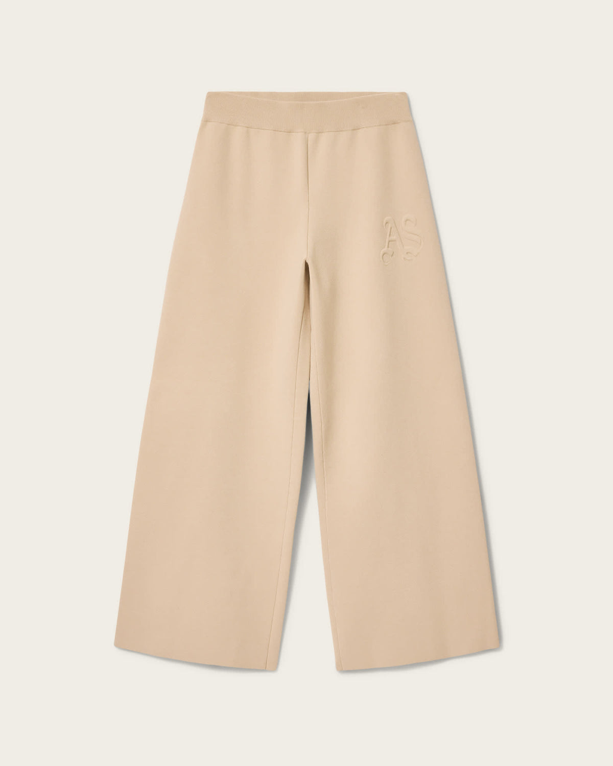 Sonny Knitted Trouser PEBBLE WHITE