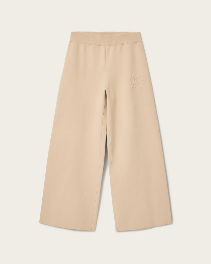 Sonny Knitted Trouser PEBBLE WHITE