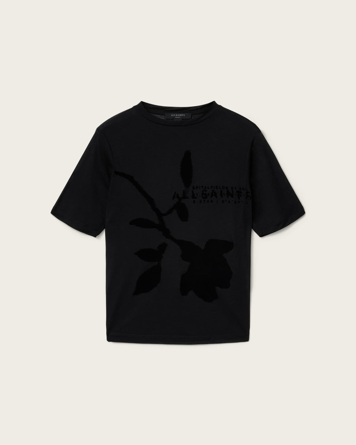 Athea Graphic Sheer T-Shirt Black