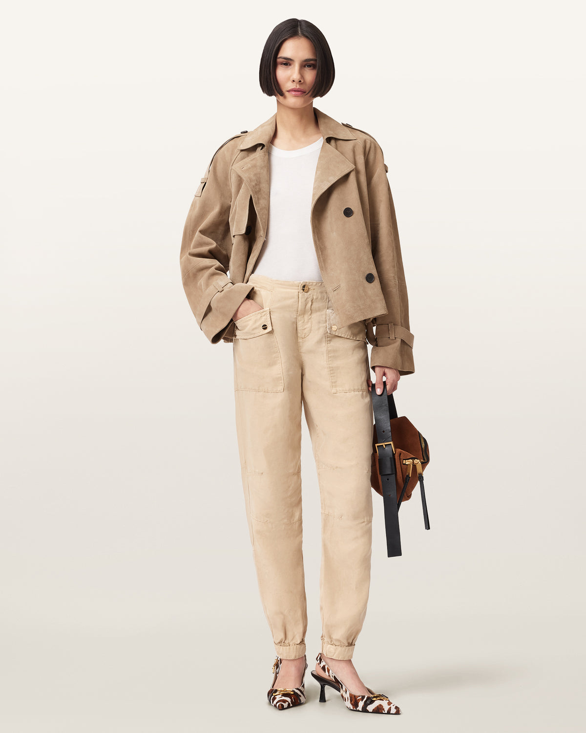 Val Cargo Linen Blend Trousers