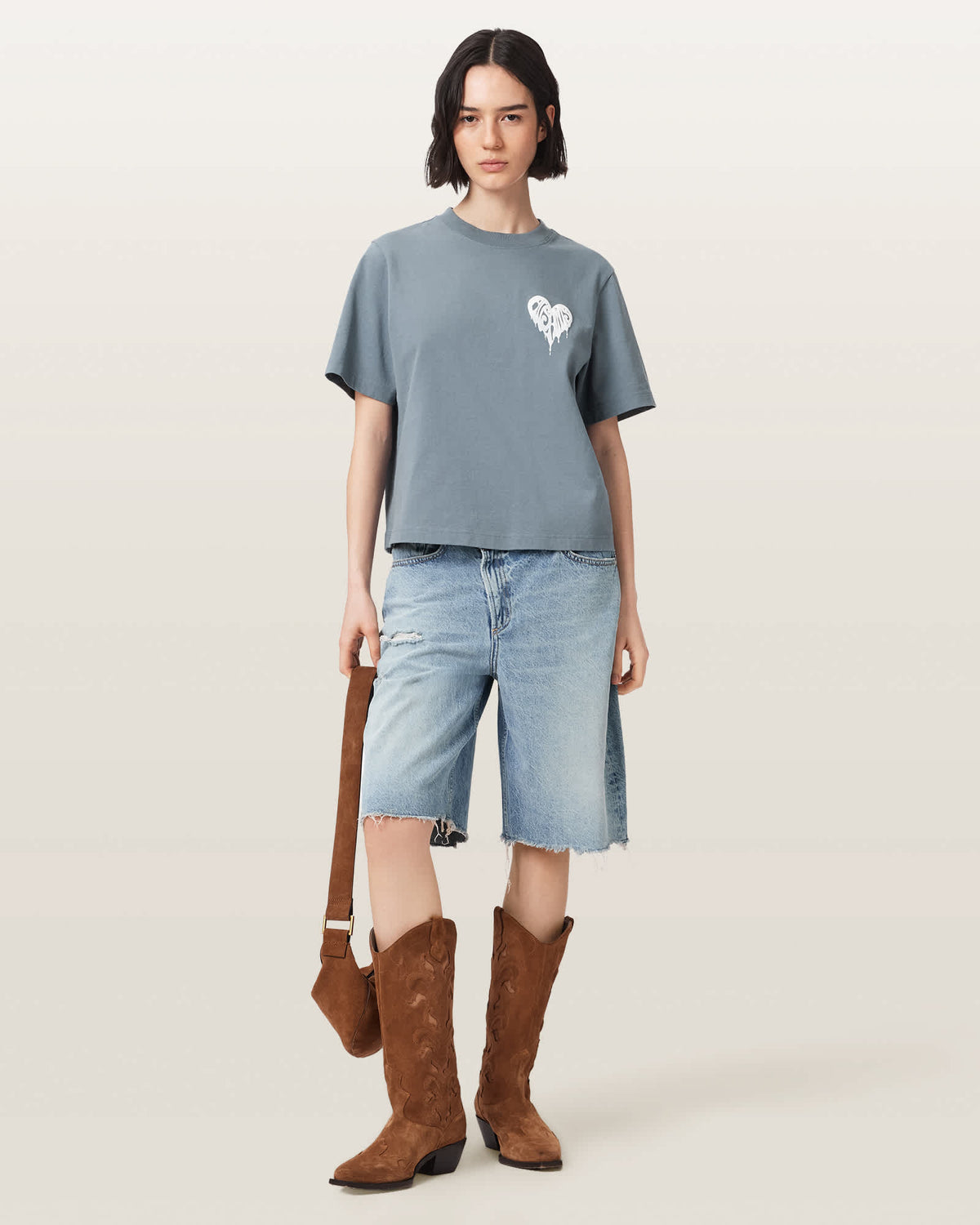 Lisa Trip Graphic Boxy T-Shirt LUNAR BLUE