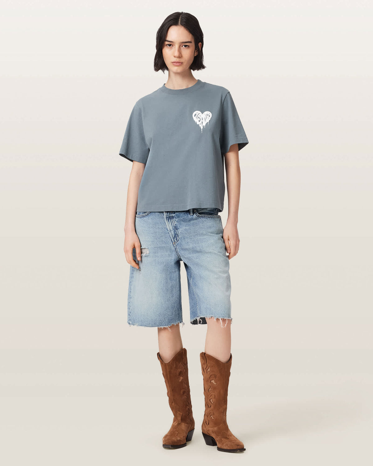Lisa Trip Graphic Boxy T-Shirt LUNAR BLUE
