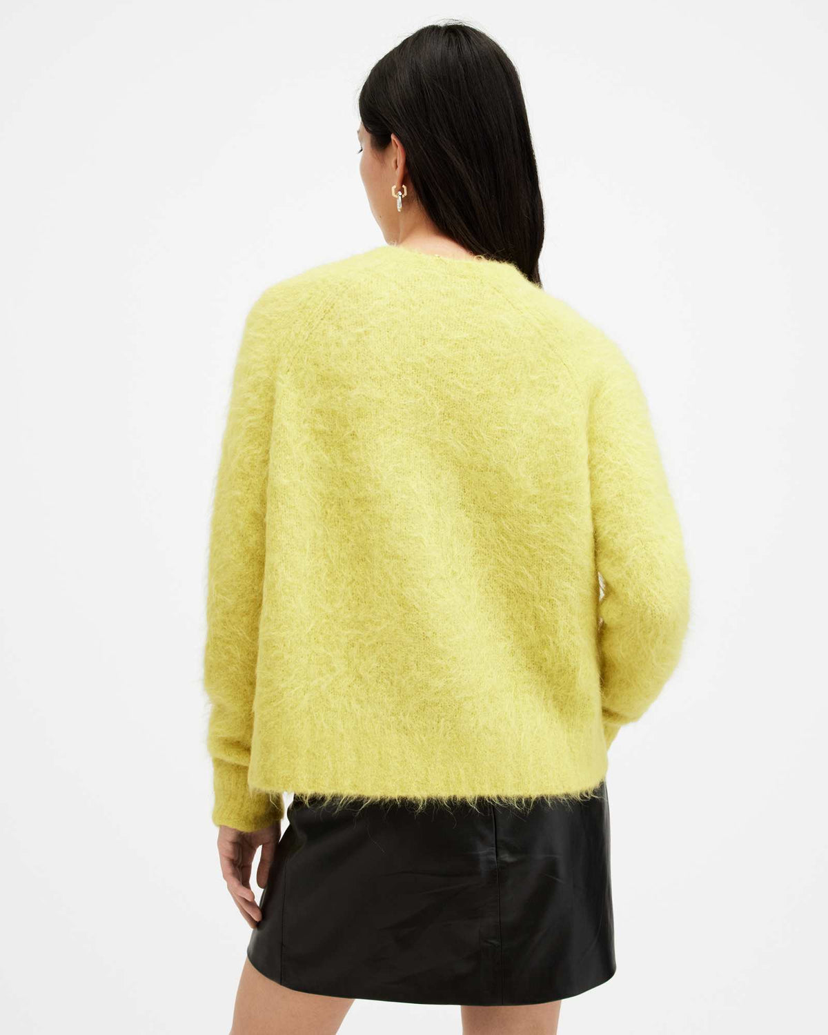 Vortex V-Neck Relaxed Fit Cardigan ELECTRIC YELLOW