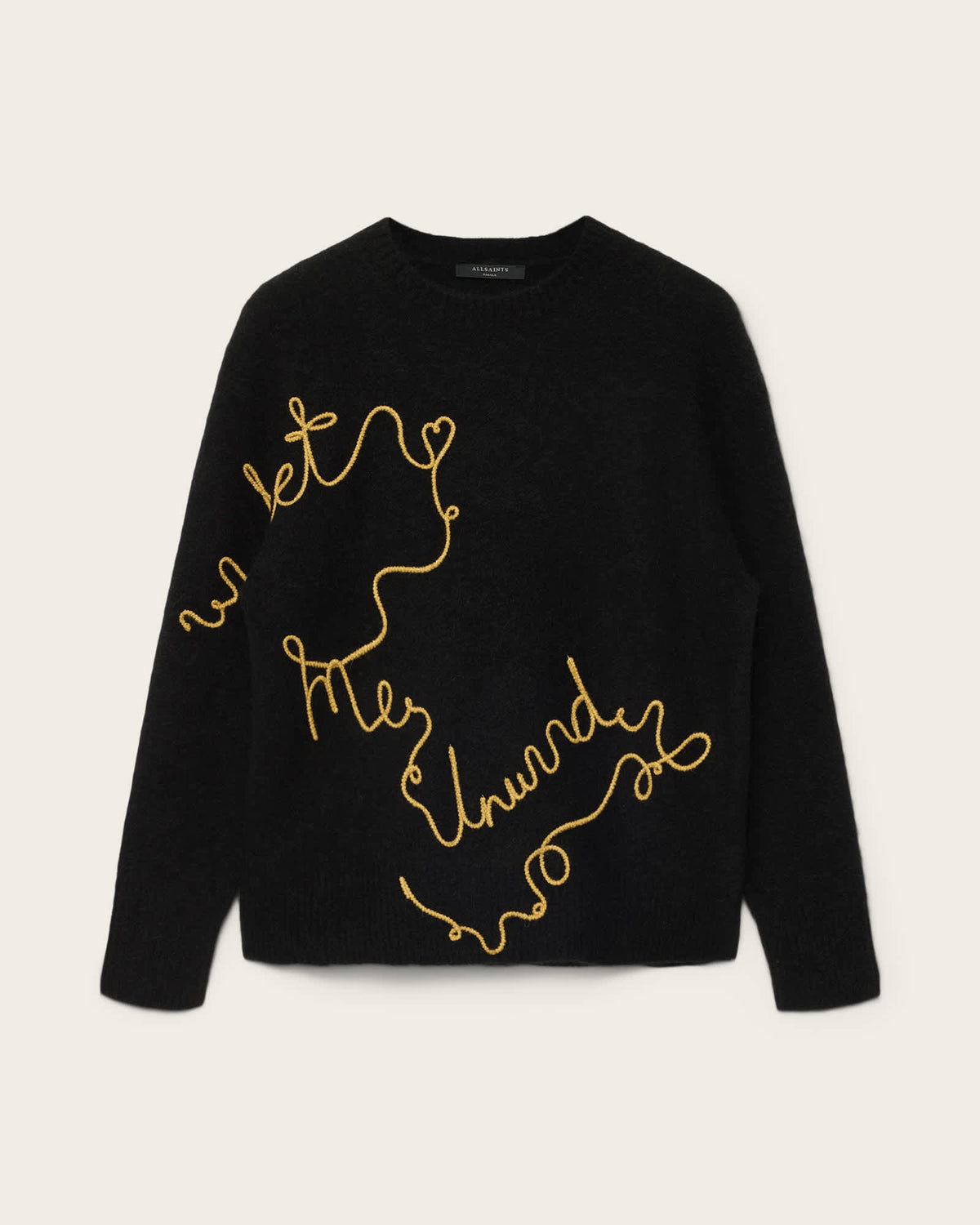 Unwind Relaxed Alpaca Blend Jumper Black