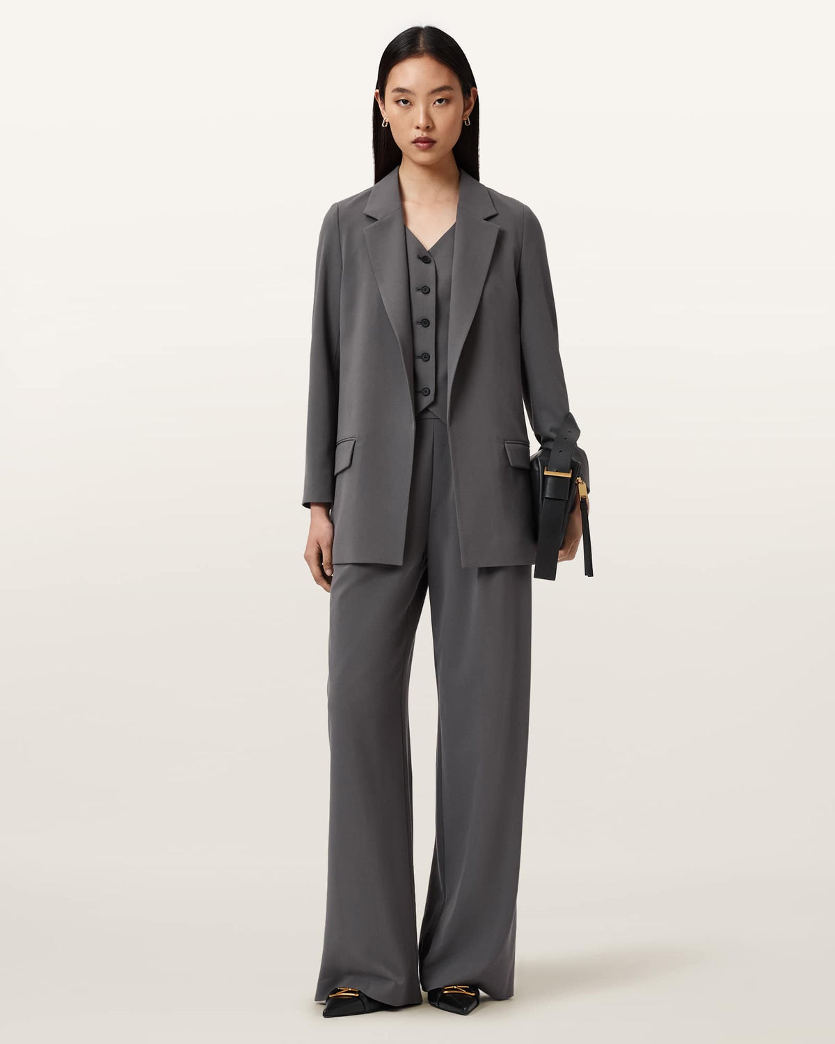Aleida Lightweight Trousers DARK GULL GREY