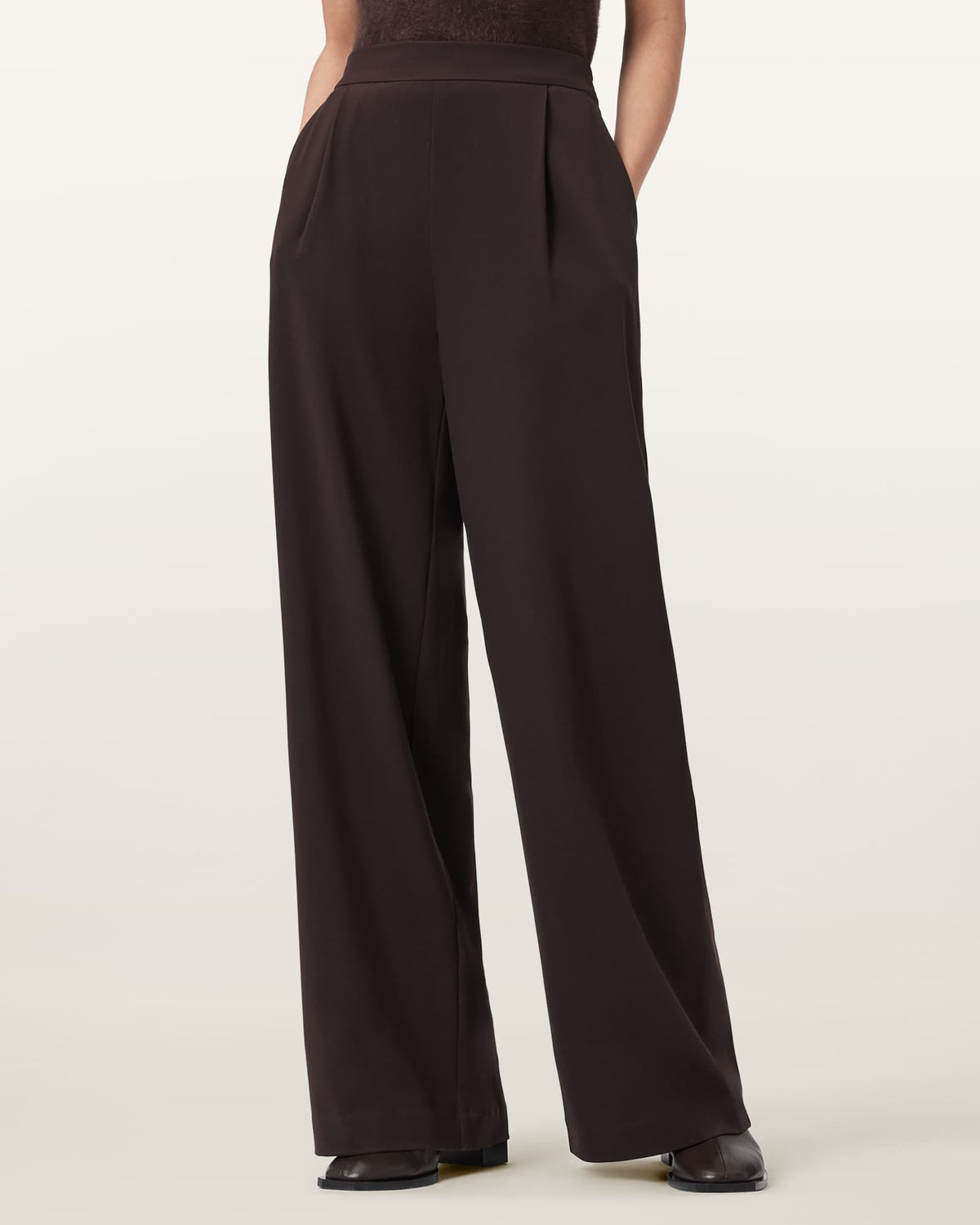 Aleida Lightweight Trousers OXBLOOD RED