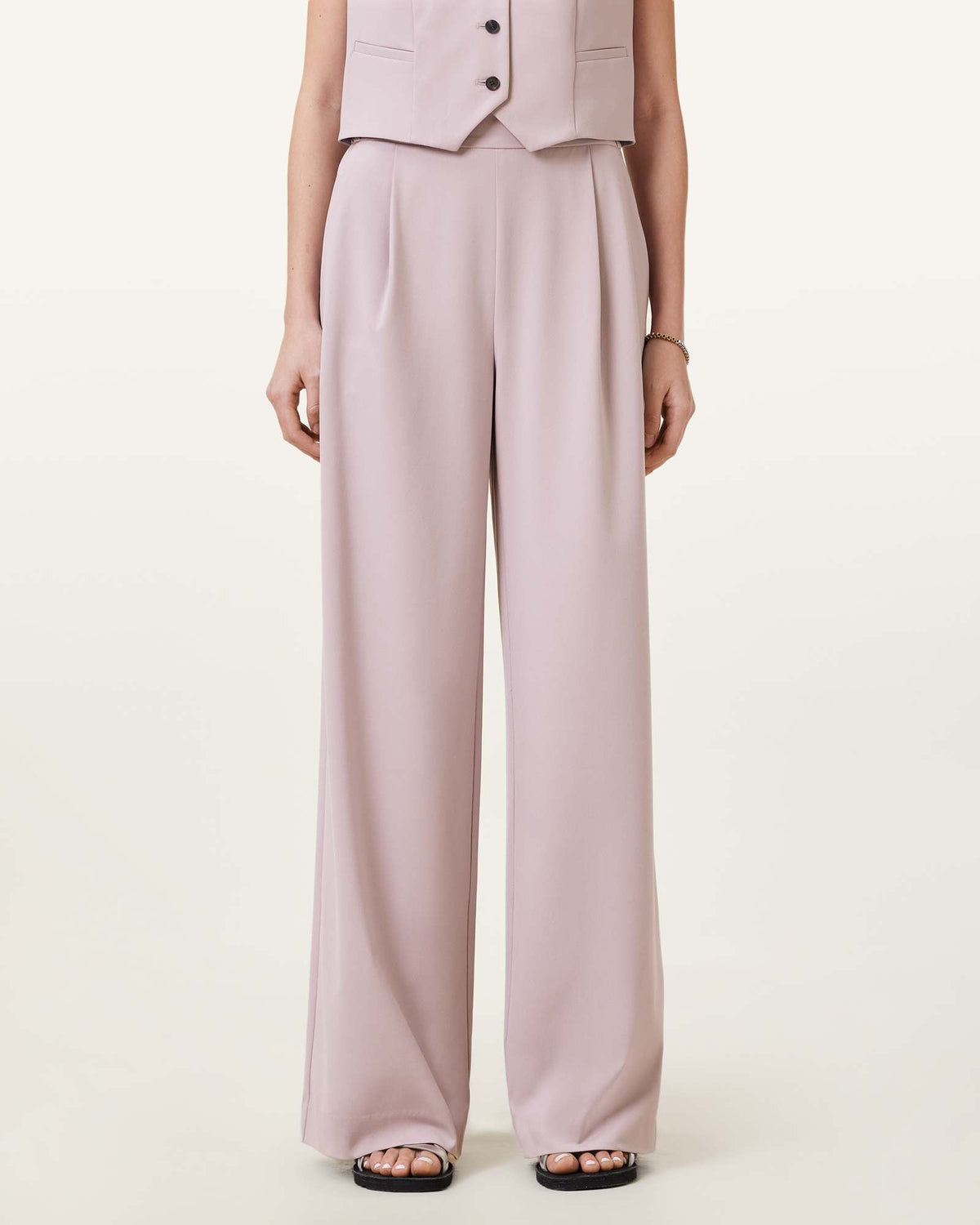 Aleida Lightweight Trousers MAUVE CHALK PINK