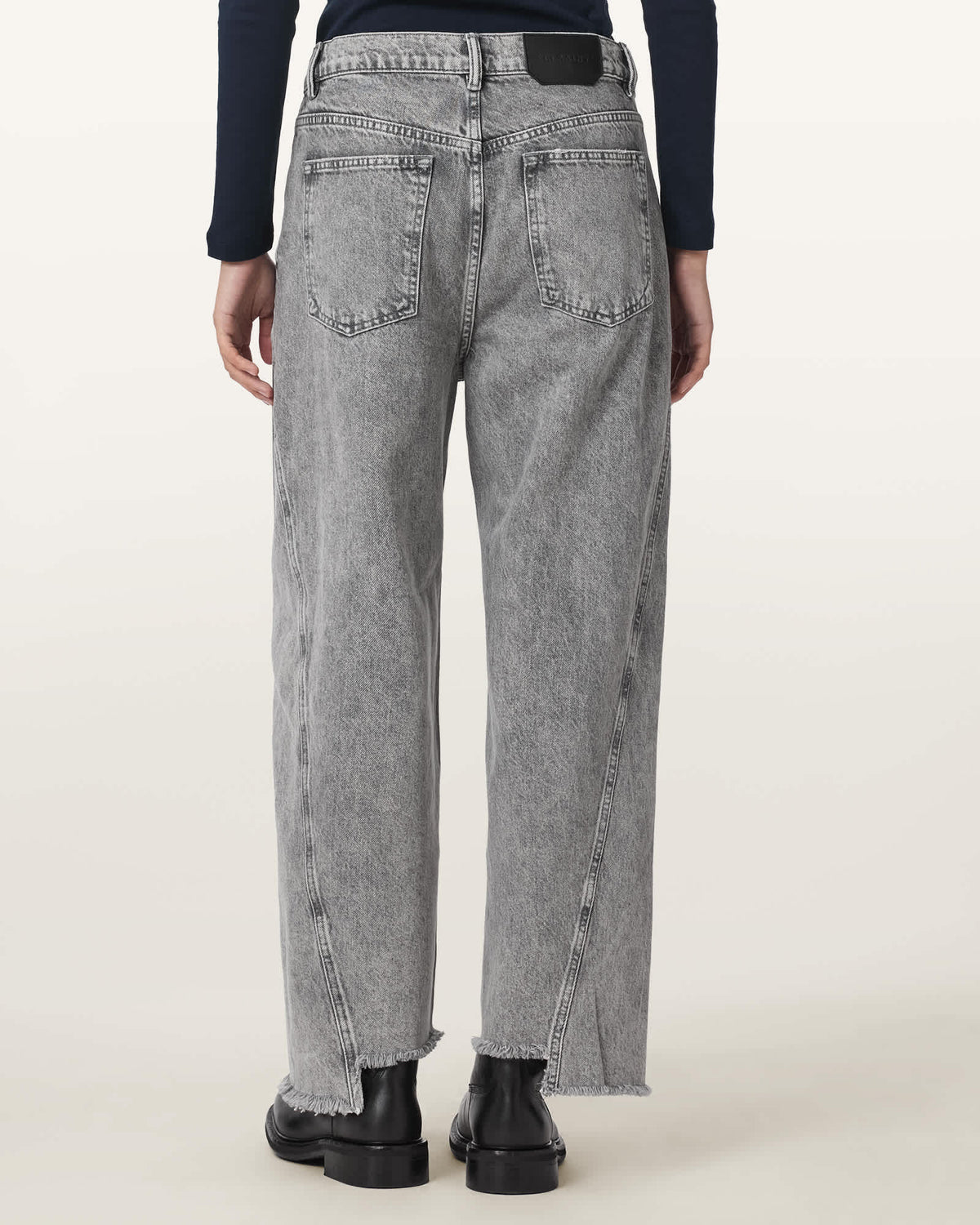 Fox Loose Fit Denim Jeans Washed Grey