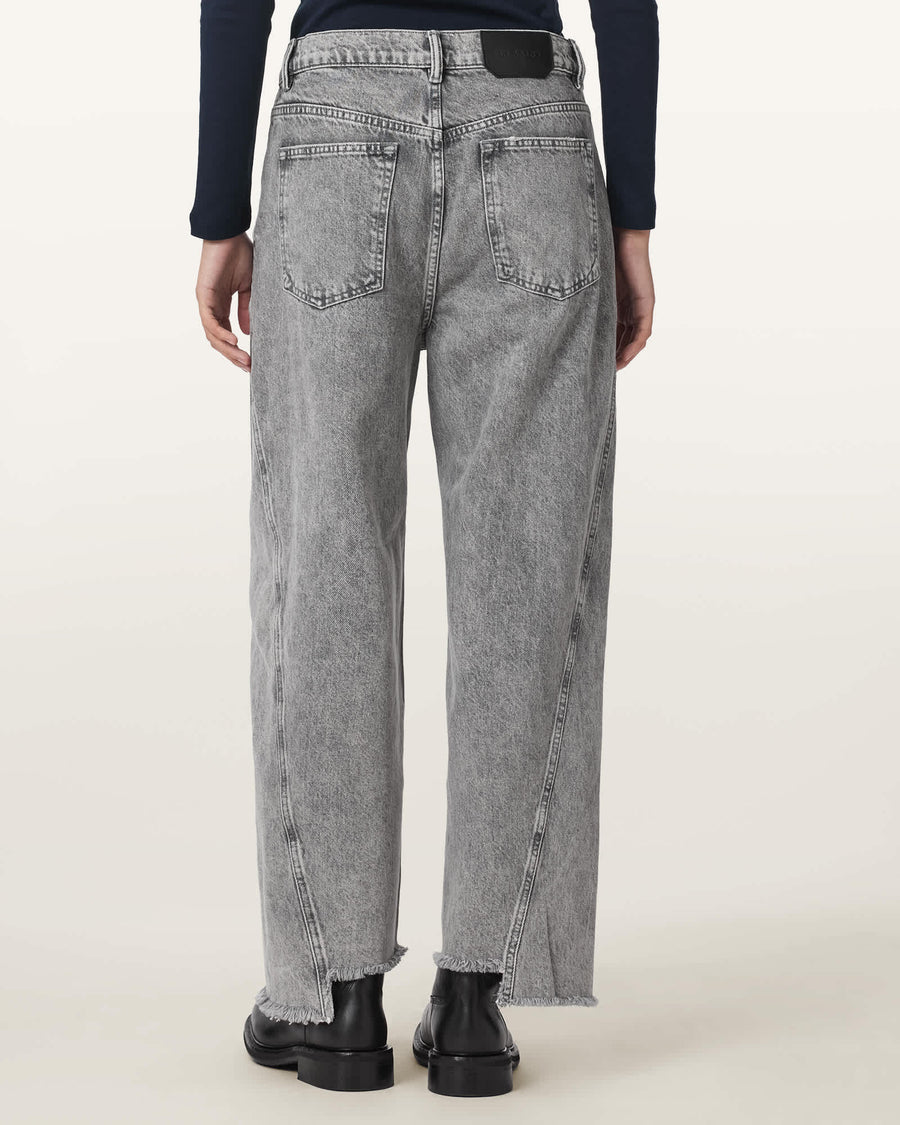 Fox Loose Fit Denim Jeans Washed Grey