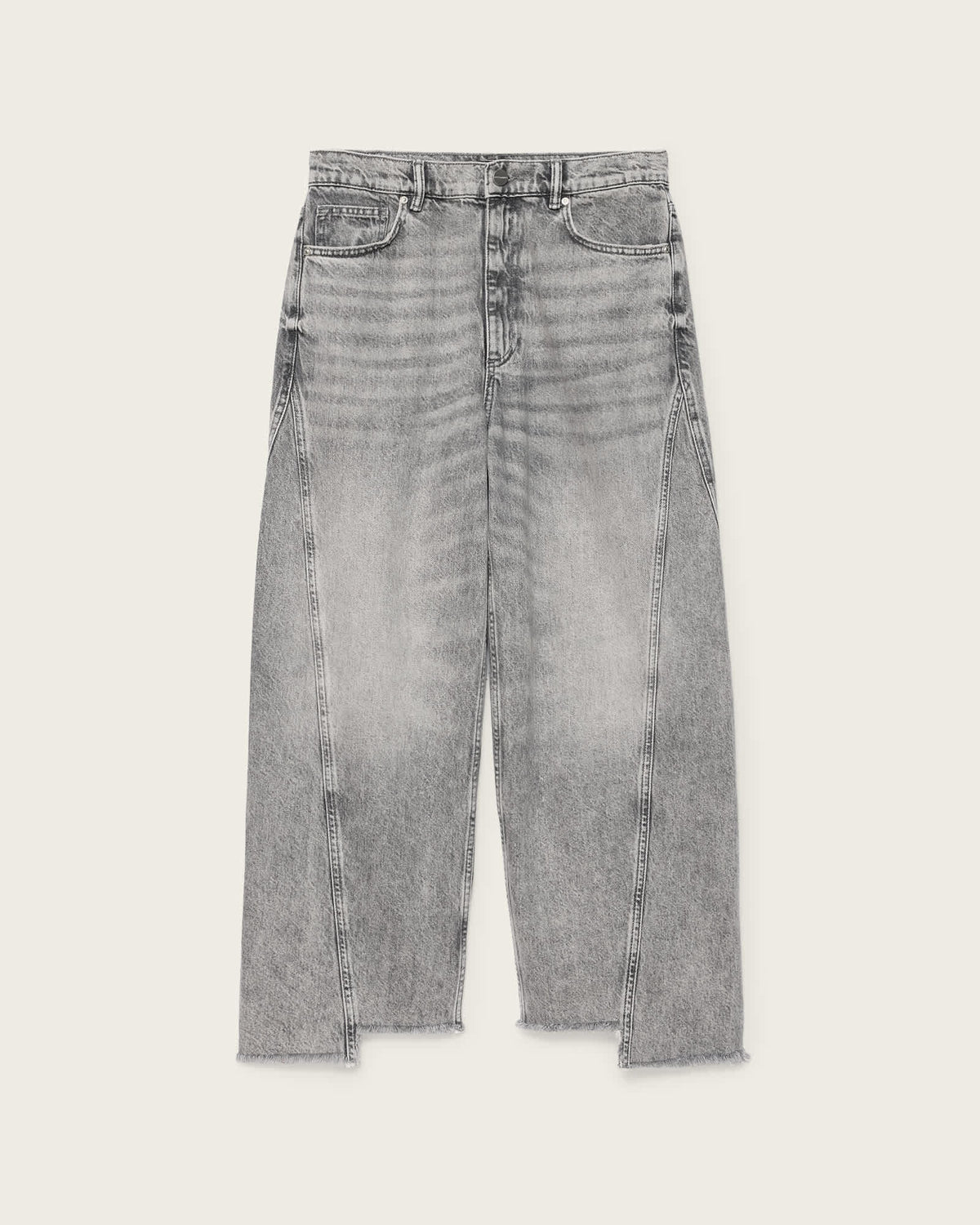 Fox Loose Fit Denim Jeans Washed Grey