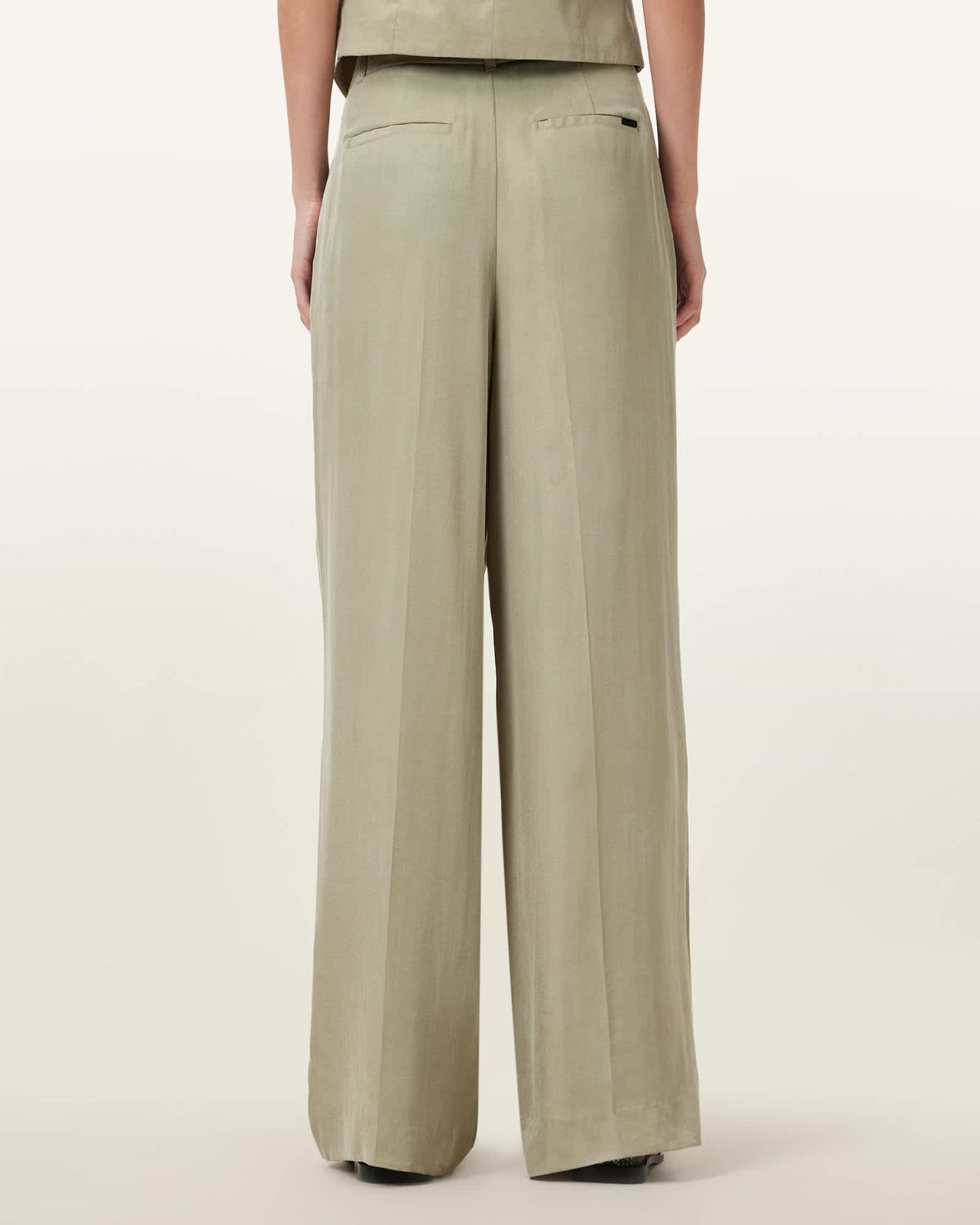 Averie Tencel Wide Leg Trousers SAGE GREEN