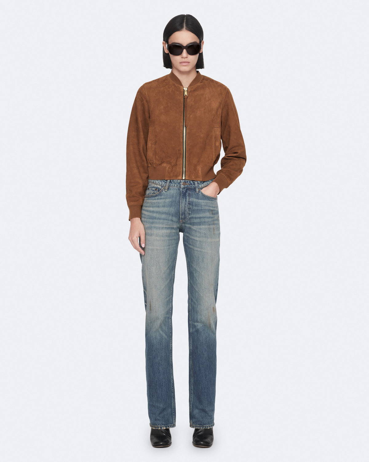Orten Suede Bomber Jacket