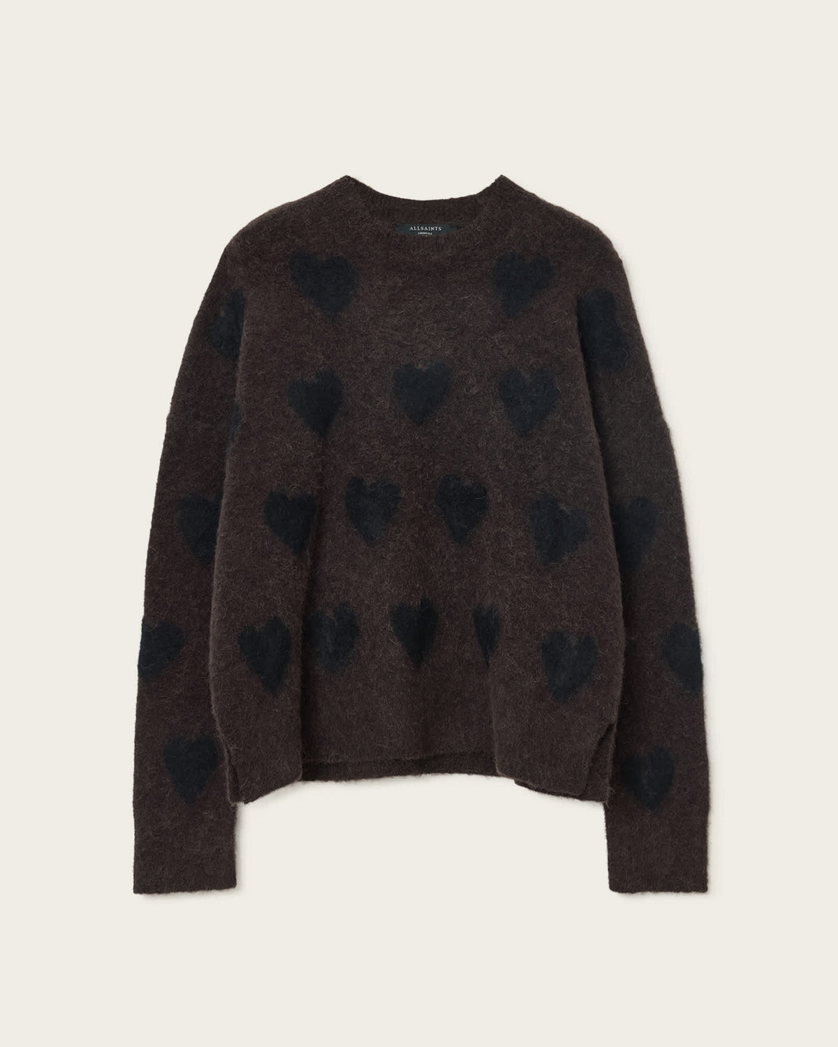 Amora Jacquard Brushed Jumper OXBLOOD RED/BLACK