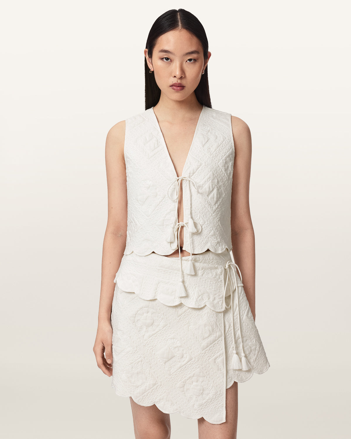 Mona Quilted Cropped Waistcoat