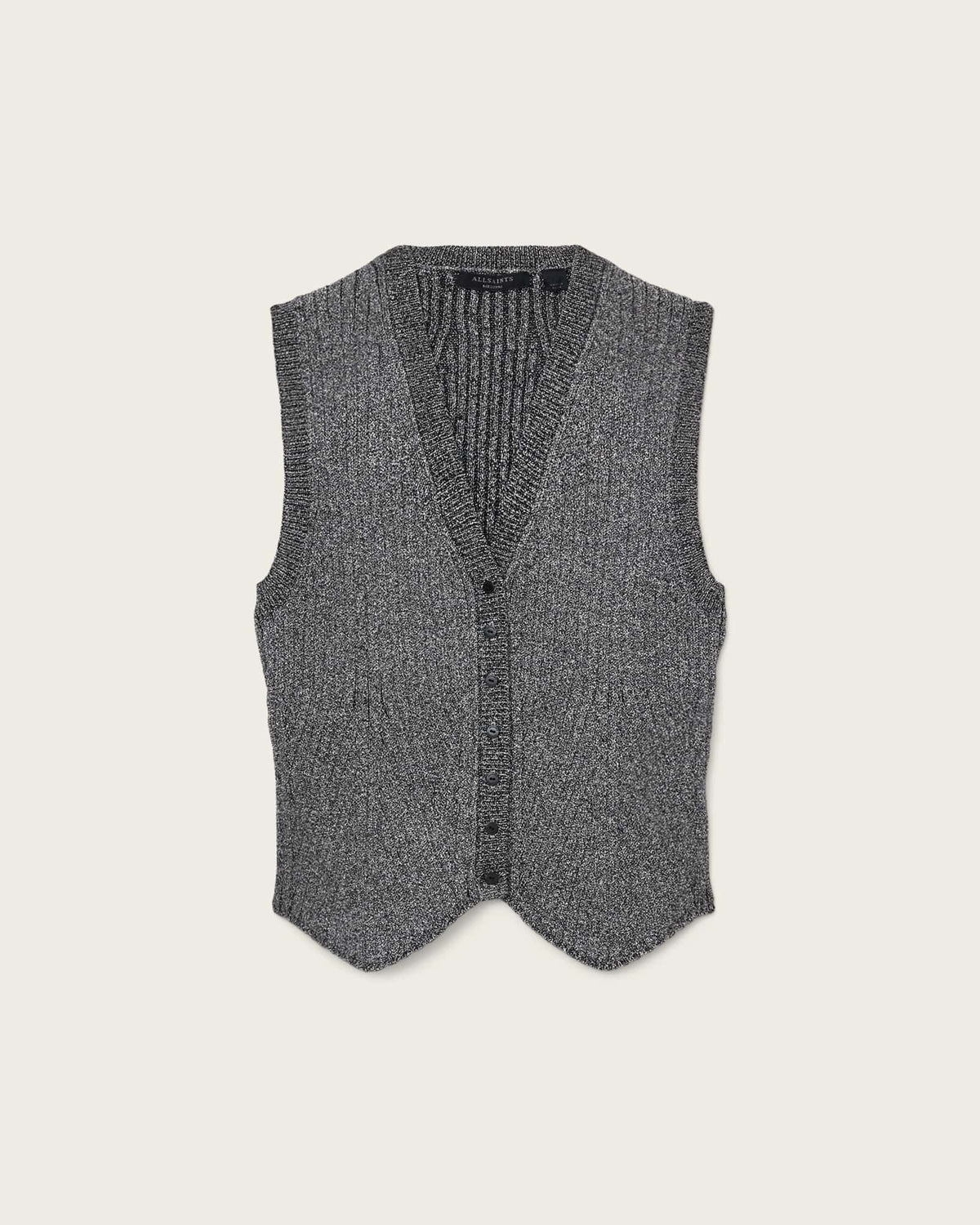 Cruz Shine Slim Fit Wasitcoat Metallic Silver