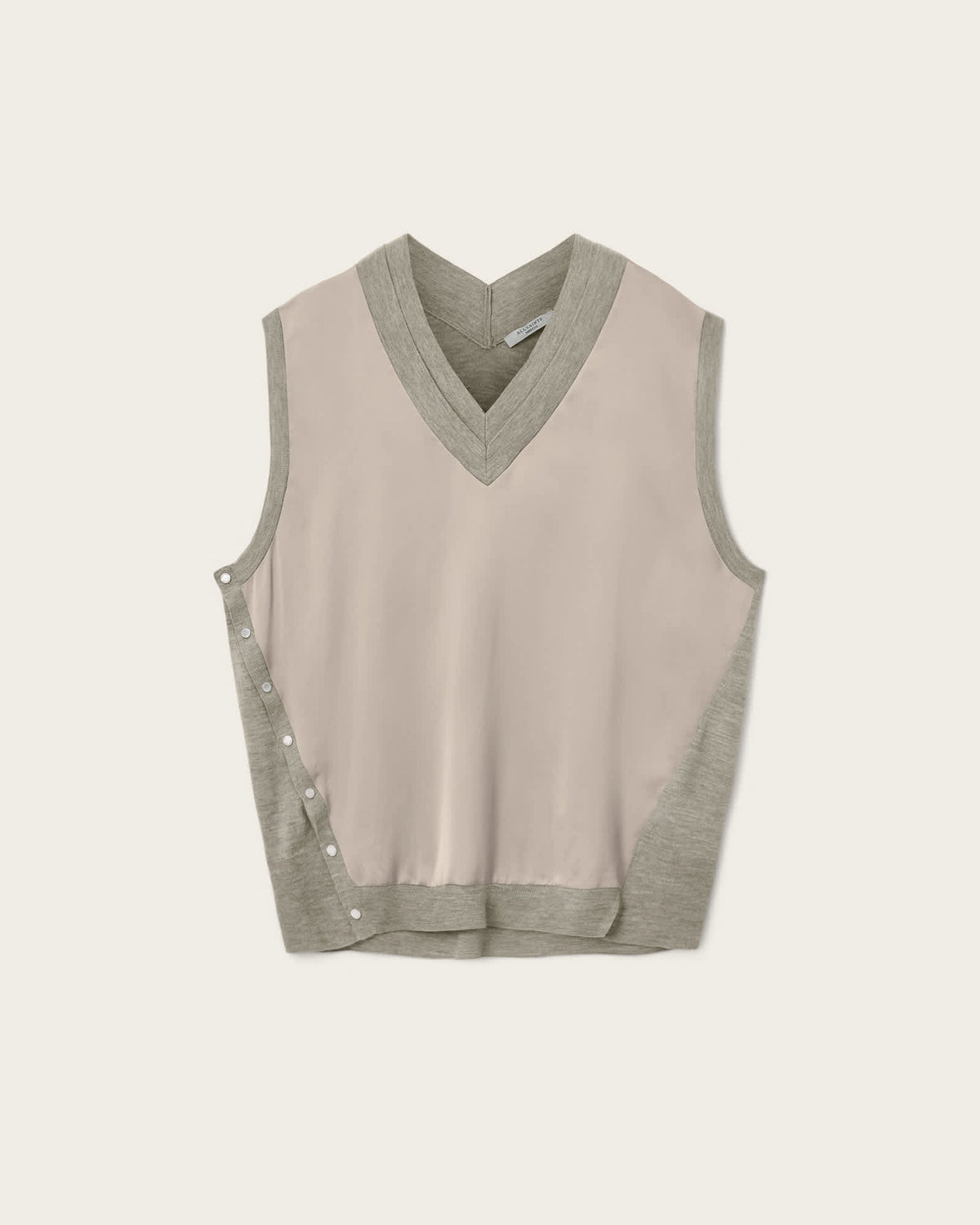 Bern Studded Wool Tank TAUPE GREY