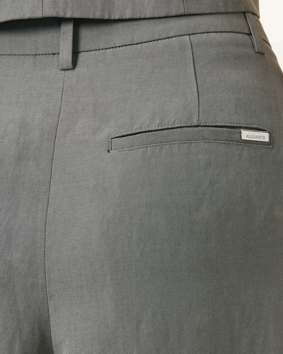 Averie Tencel Relaxed Fit Linen Blend Shorts Grey