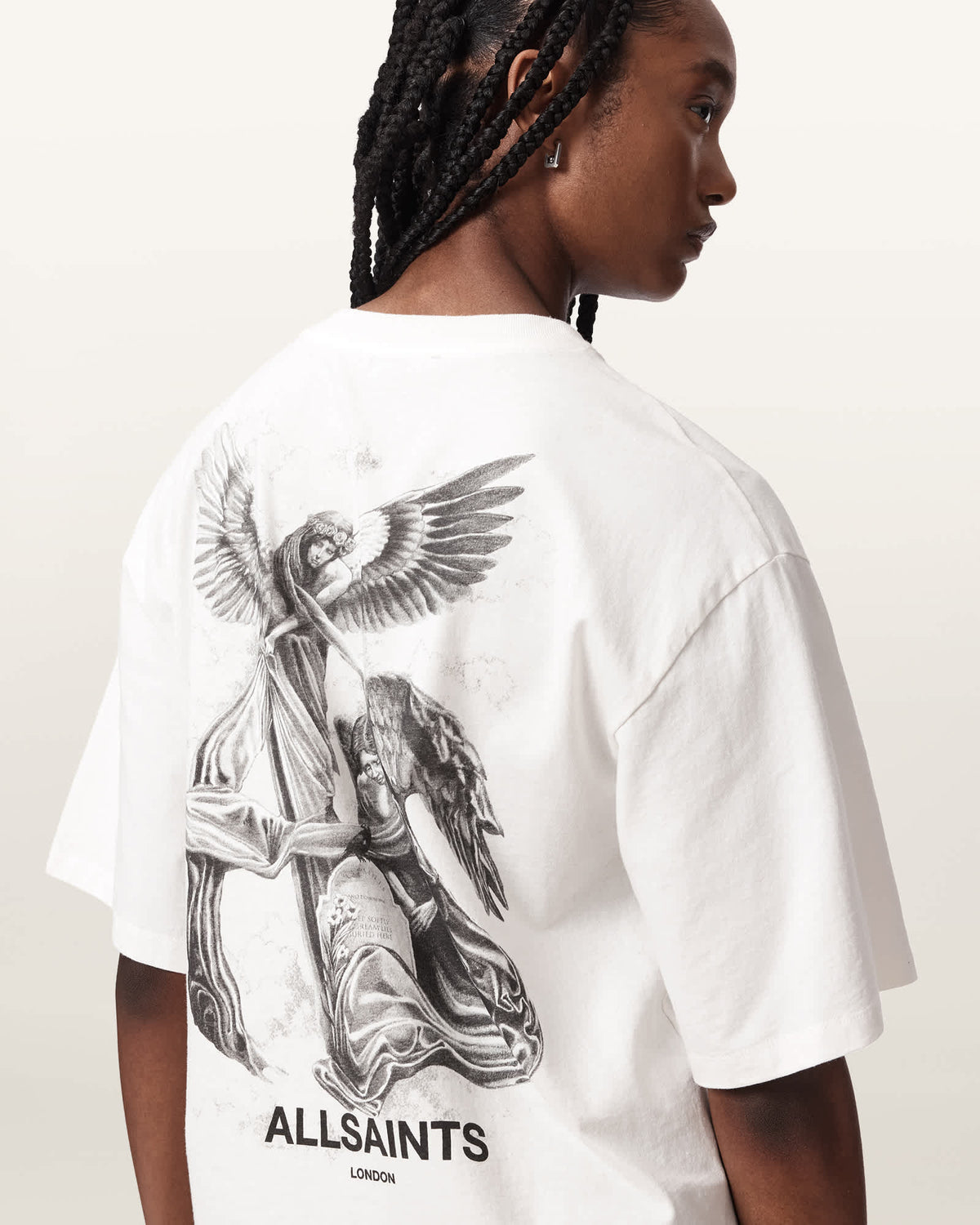 Seraph Amelie Oversized Graphic T-Shirt Chalk White
