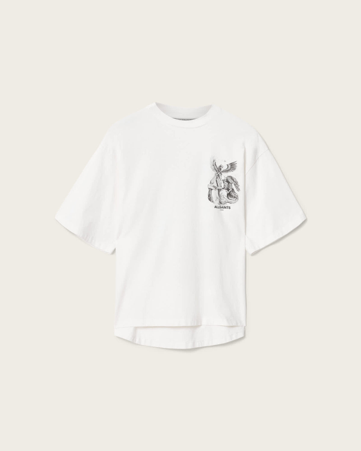 Seraph Amelie Oversized Graphic T-Shirt Chalk White