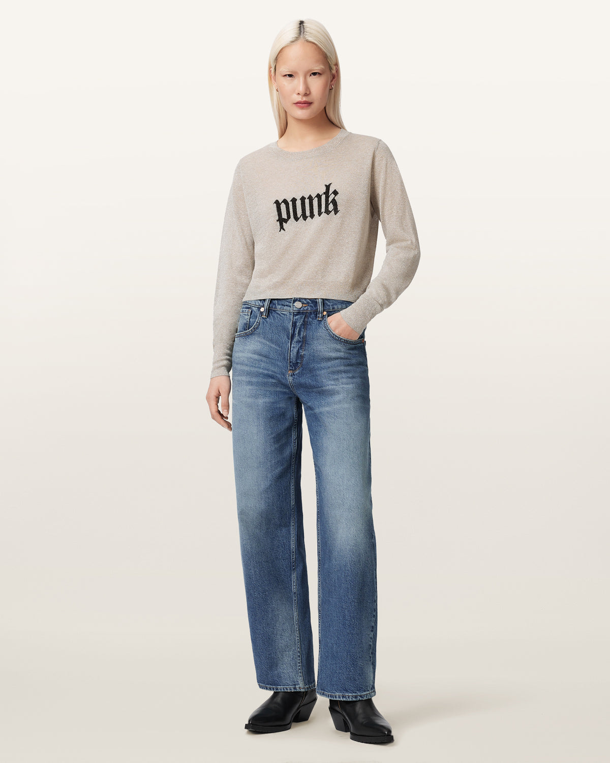 Deetz Knitted Motif Jumper