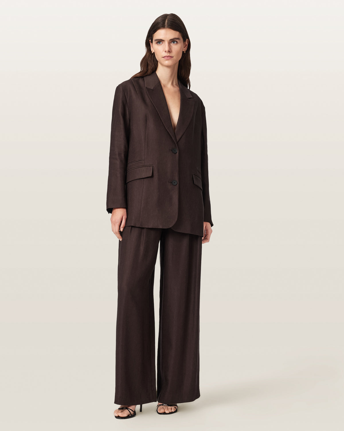 Charley Relaxed Fit Linen Blend Trousers