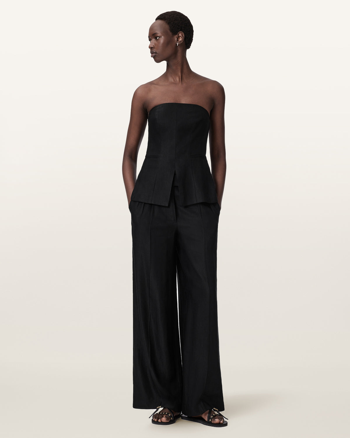Charley Relaxed Fit Linen Blend Trousers